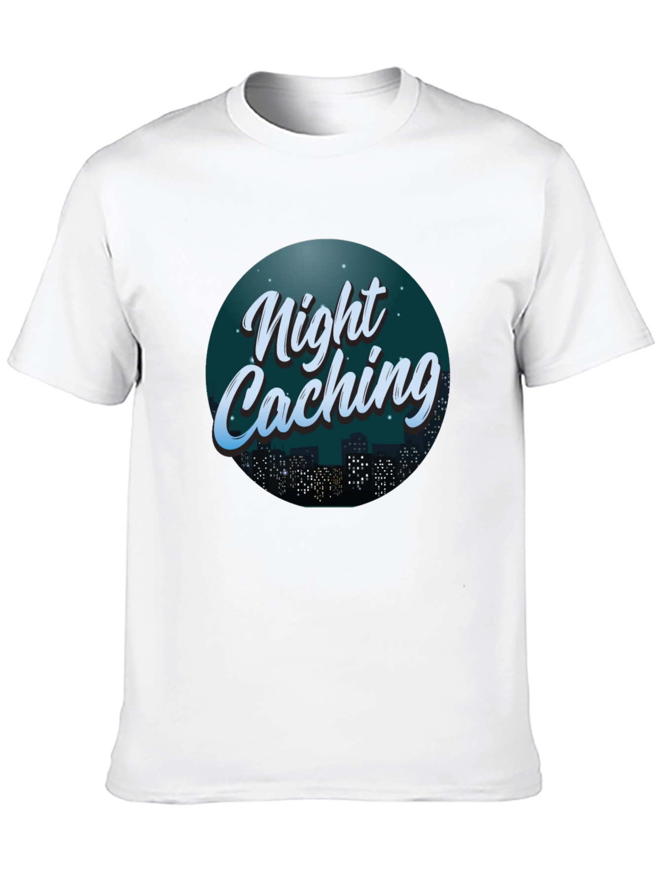 Night Caching Graphic Tee - Urban Adventure Shirt