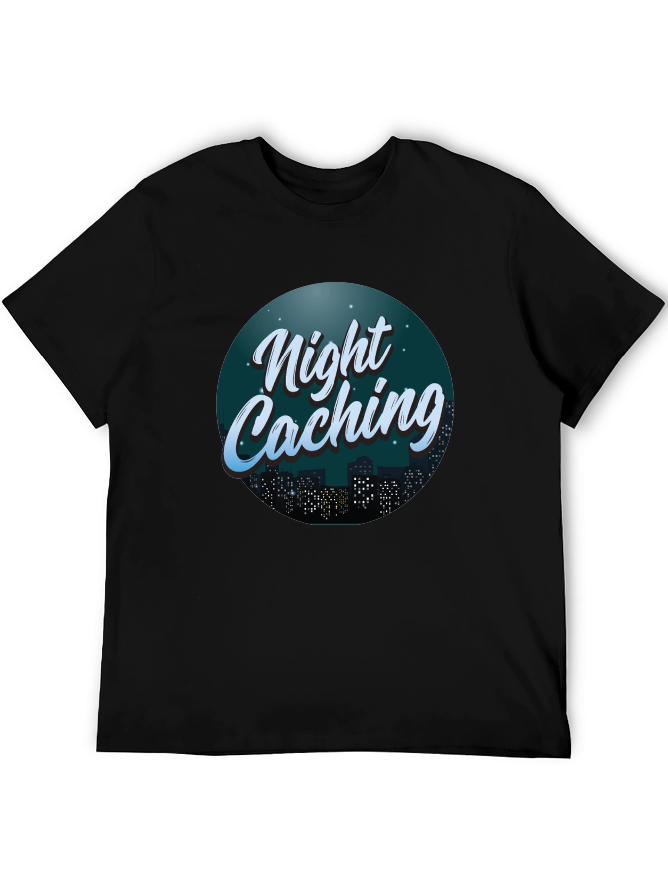 Night Caching Graphic Tee - Urban Adventure Shirt