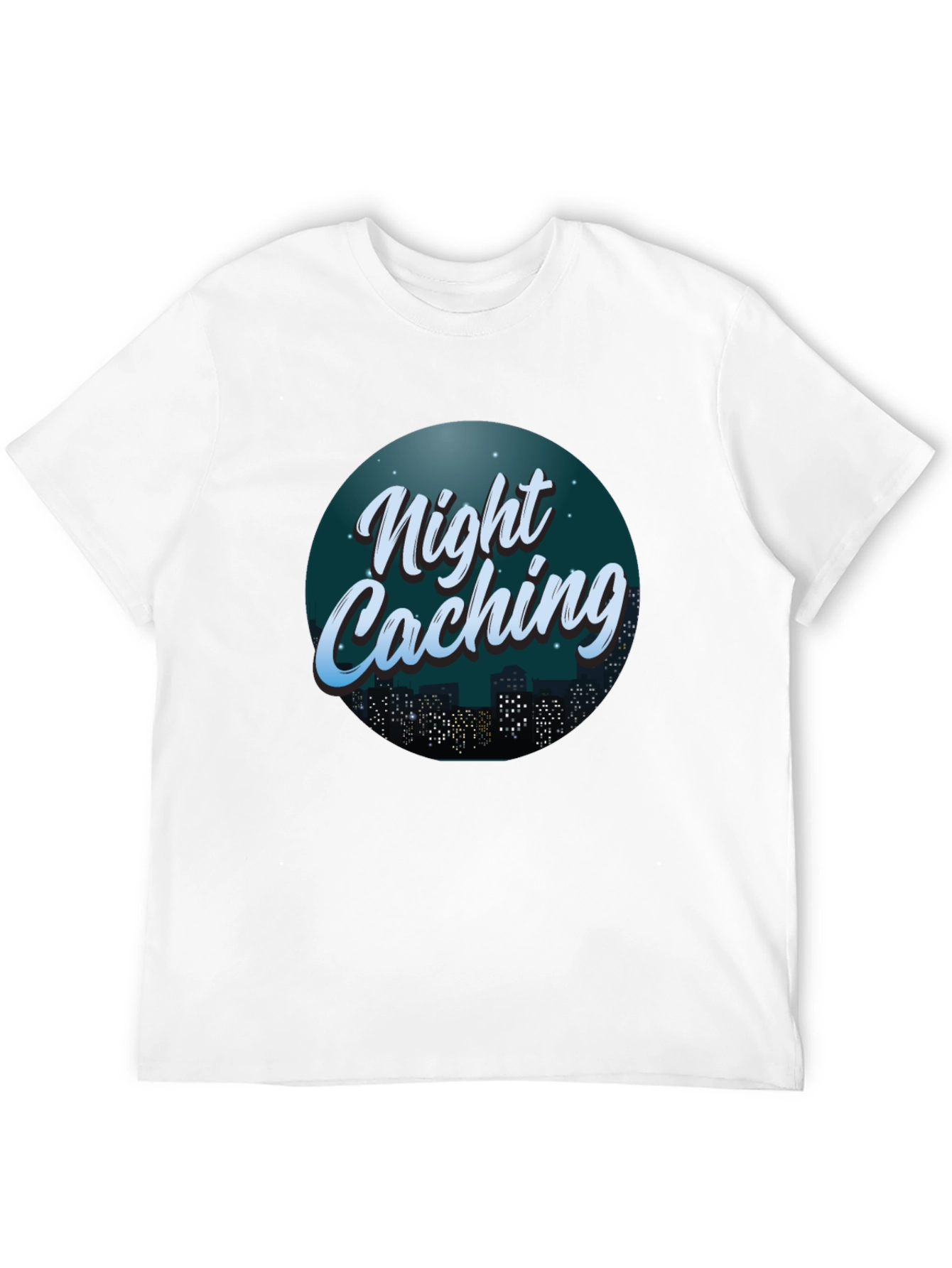 Night Caching Graphic Tee - Urban Adventure Shirt