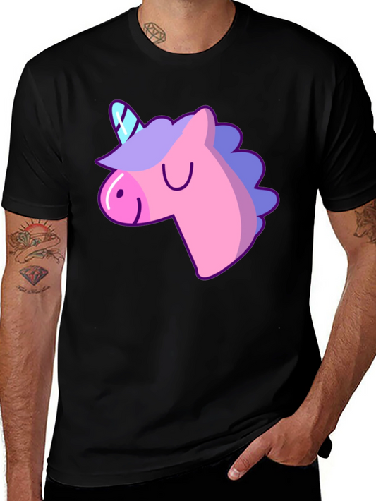 Unicorn Graphic T-Shirt - Black Casual Tee