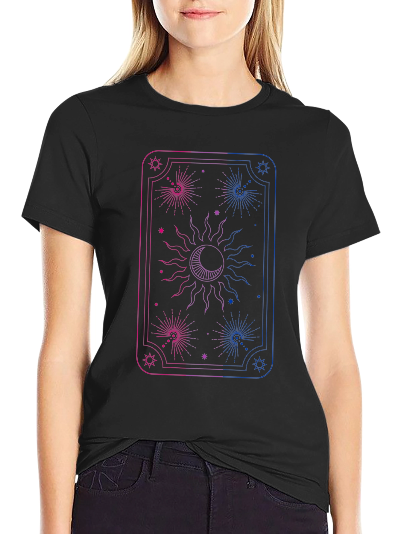 Bisexual Pride Tarot Card Graphic T-Shirt