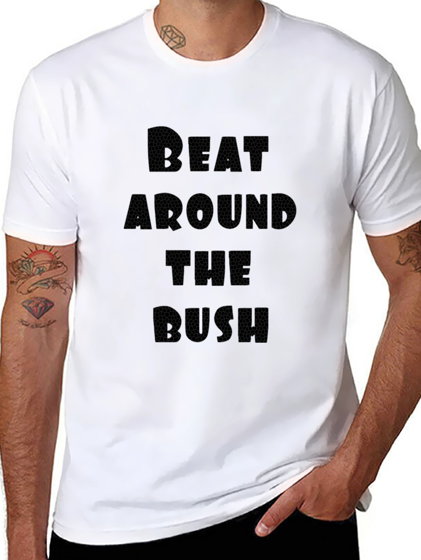 Beat Around the Bush Graphic T-Shirt - Black
