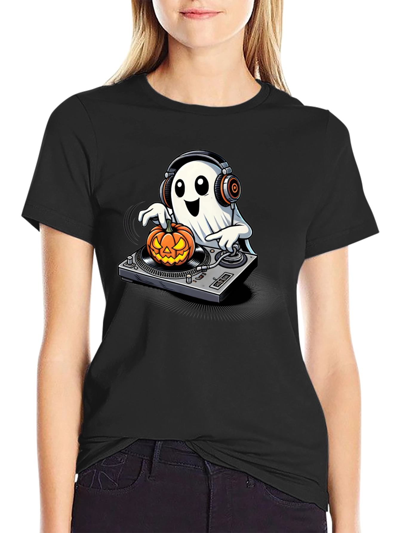 DJ Ghost Halloween T-Shirt