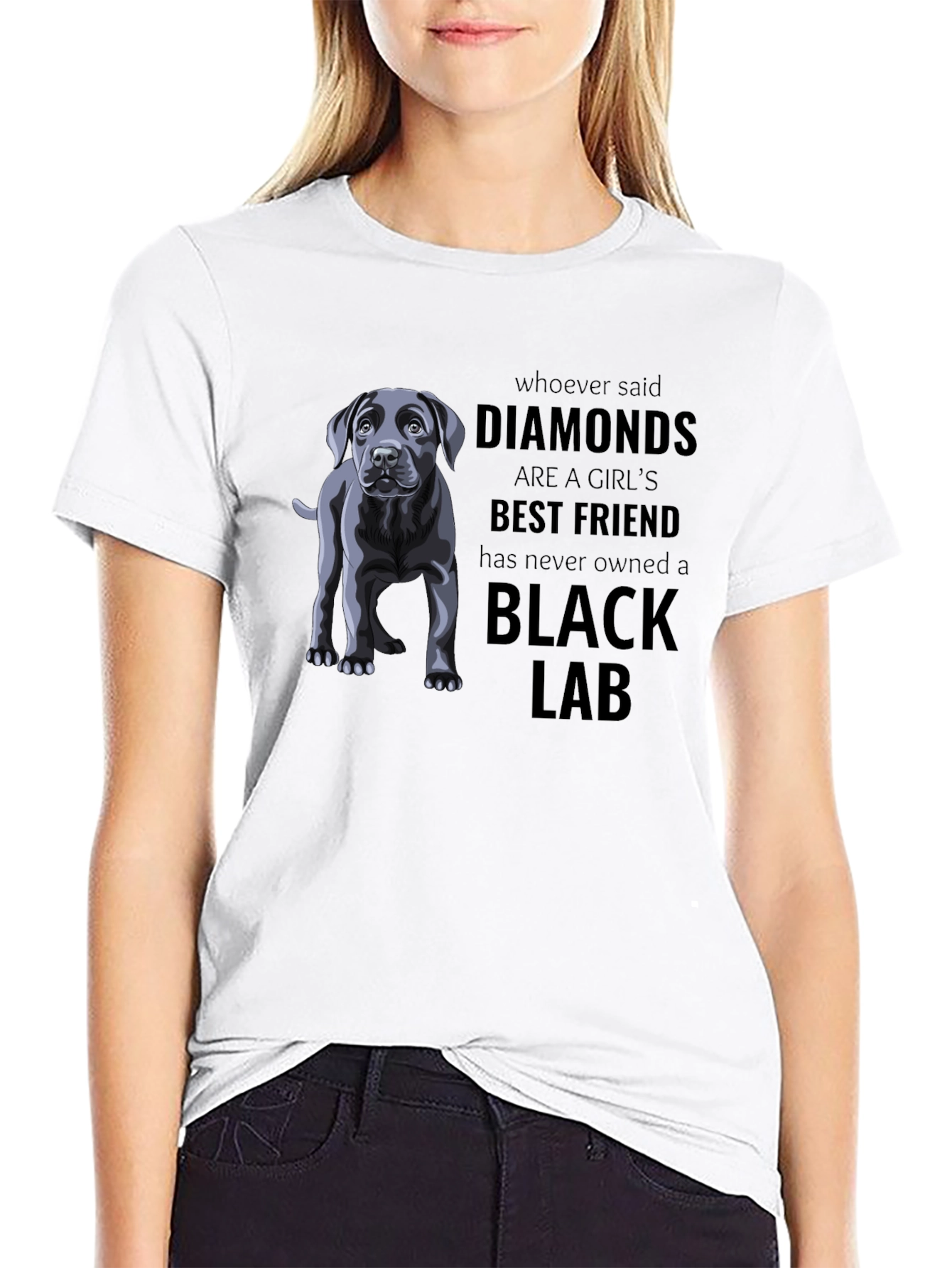 Black Lab Best Friend Graphic T-Shirt