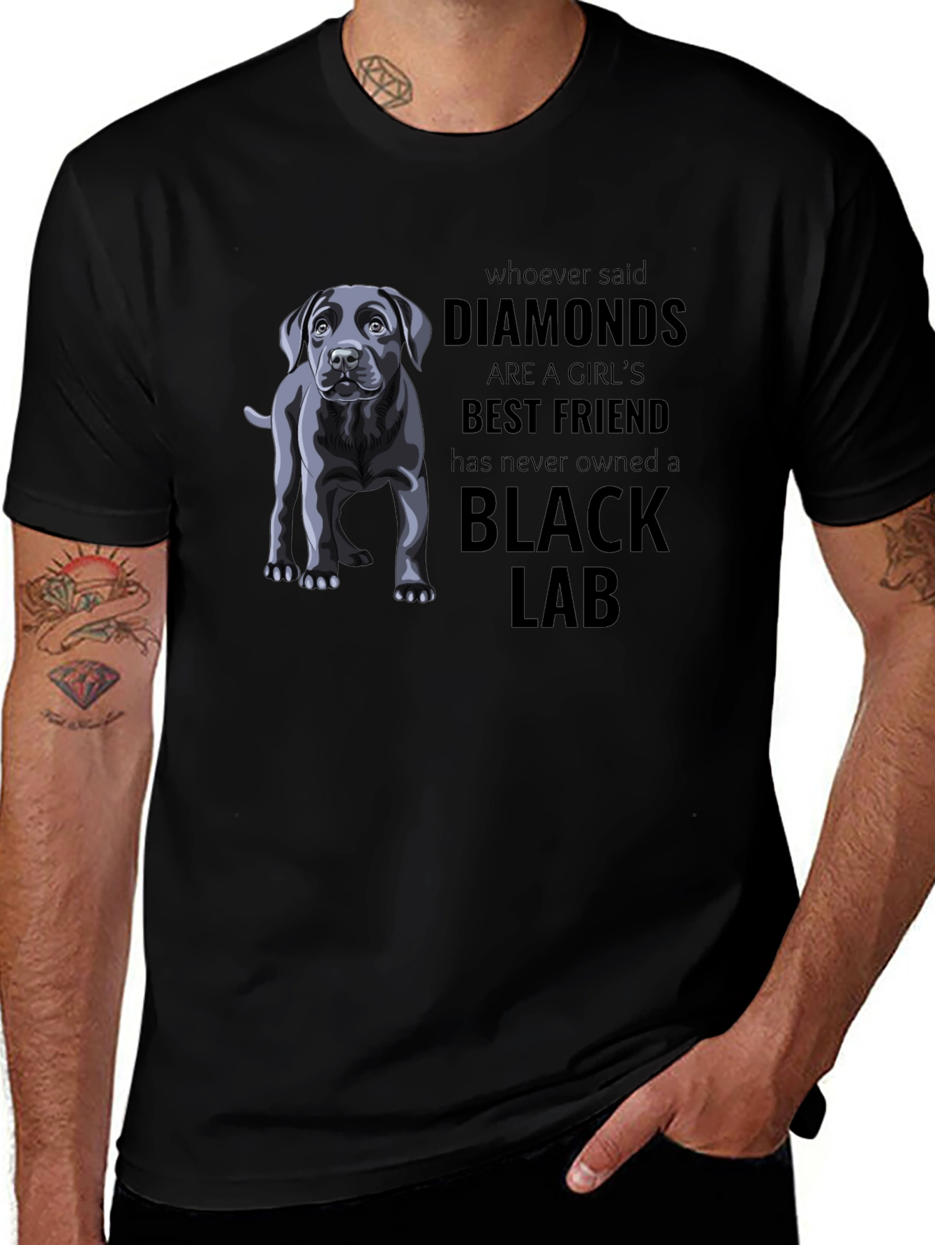 Black Lab Best Friend Graphic T-Shirt