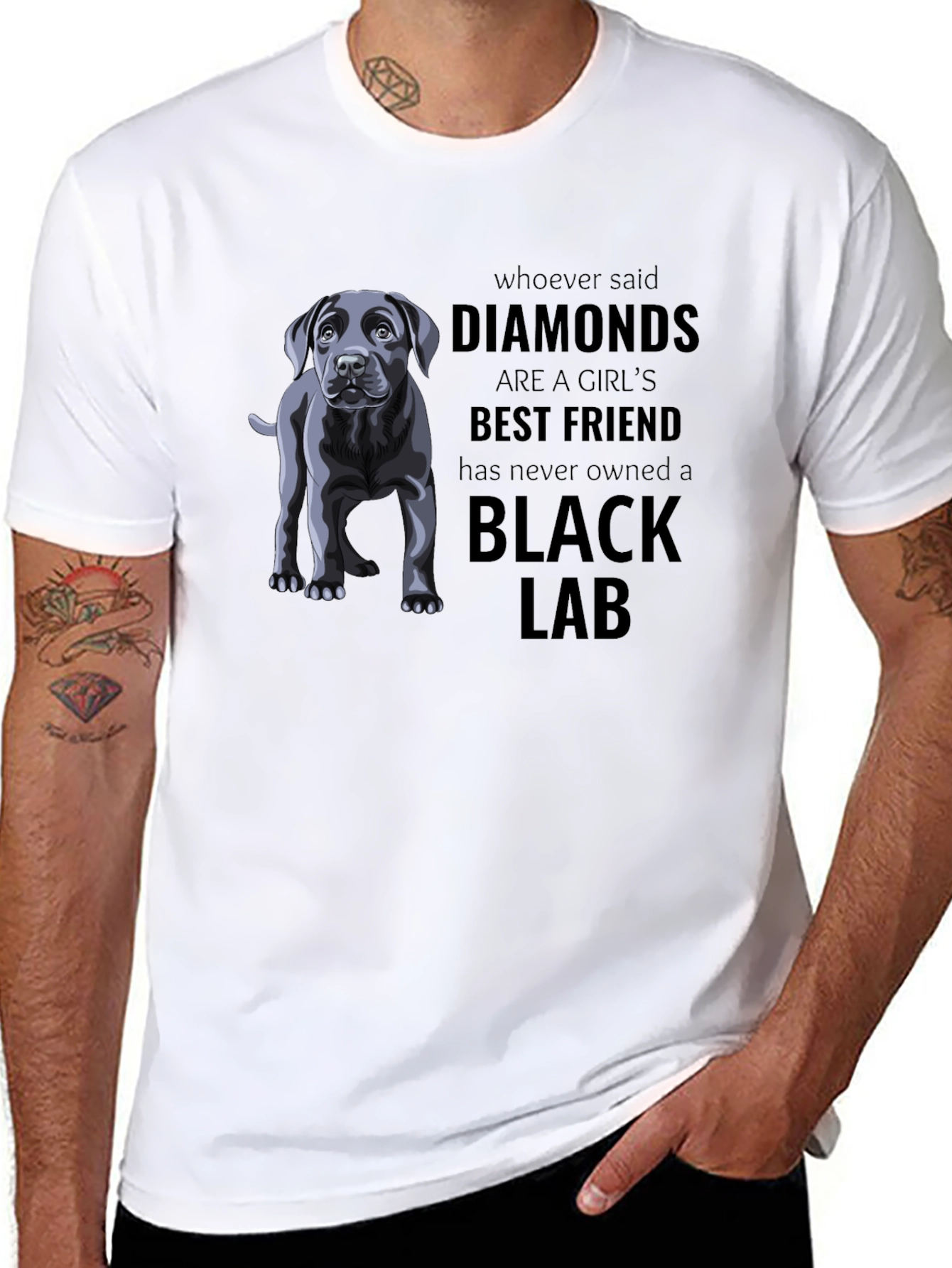 Black Lab Best Friend Graphic T-Shirt