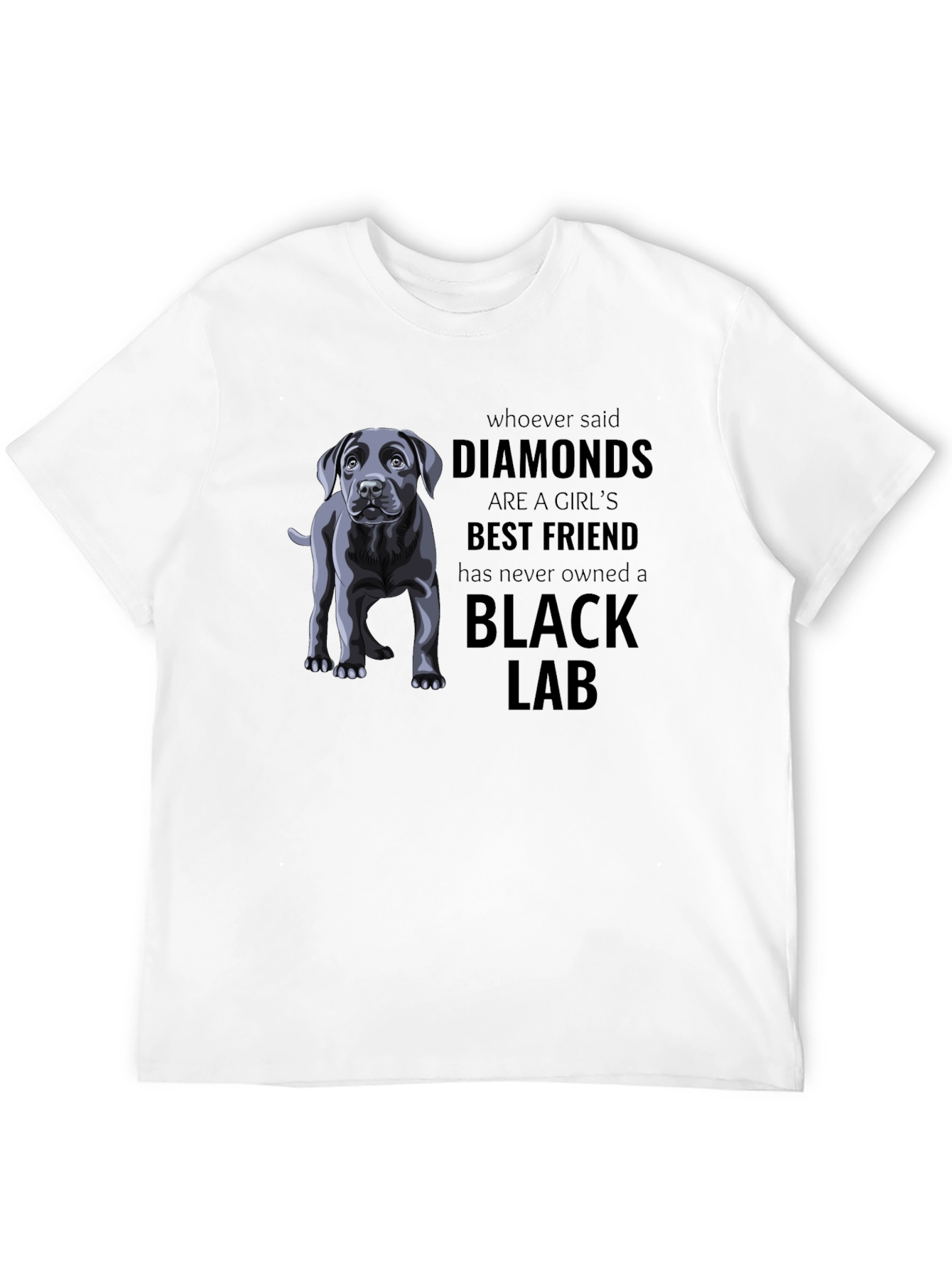 Black Lab Best Friend Graphic T-Shirt