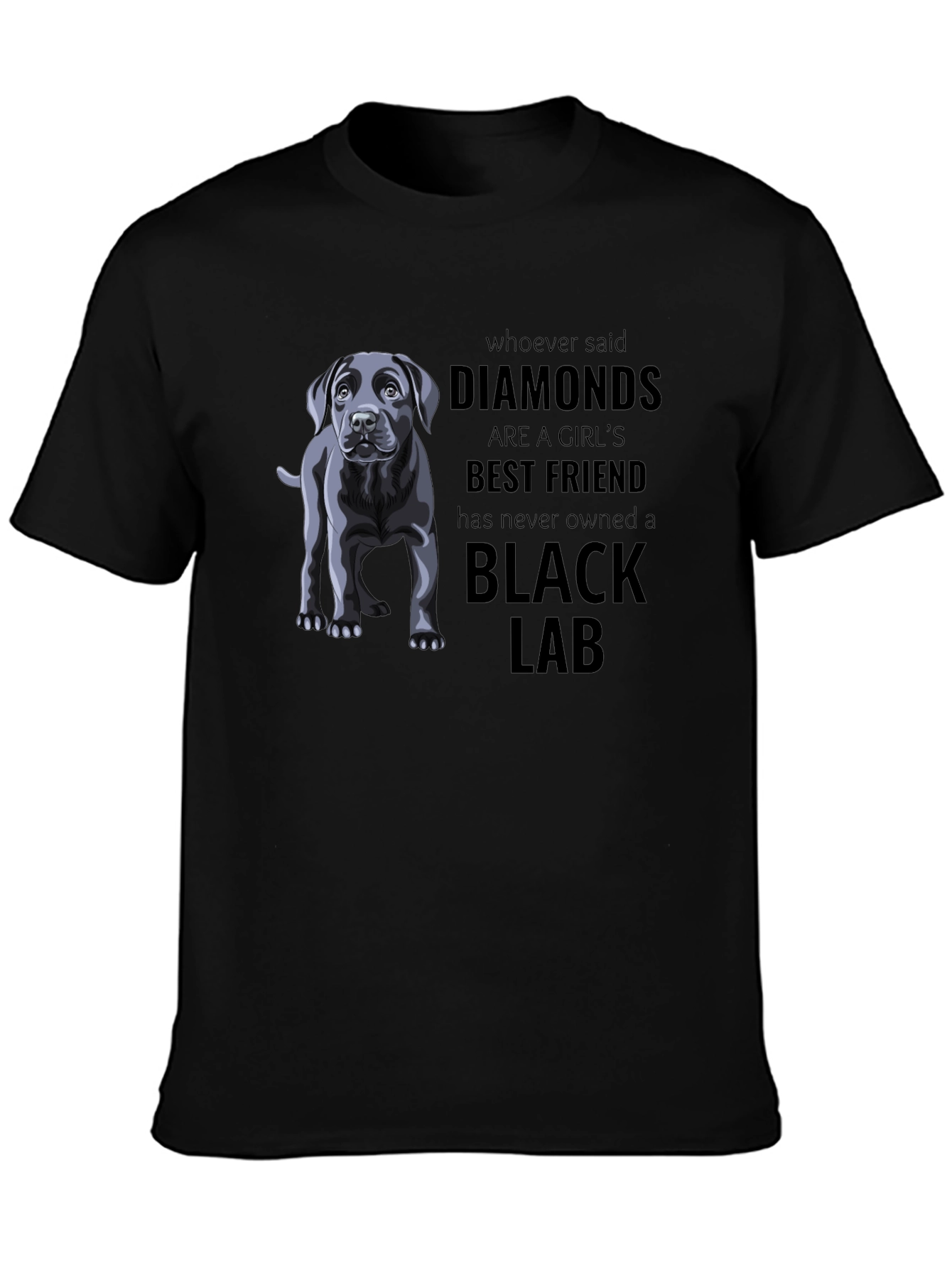 Black Lab Best Friend Graphic T-Shirt