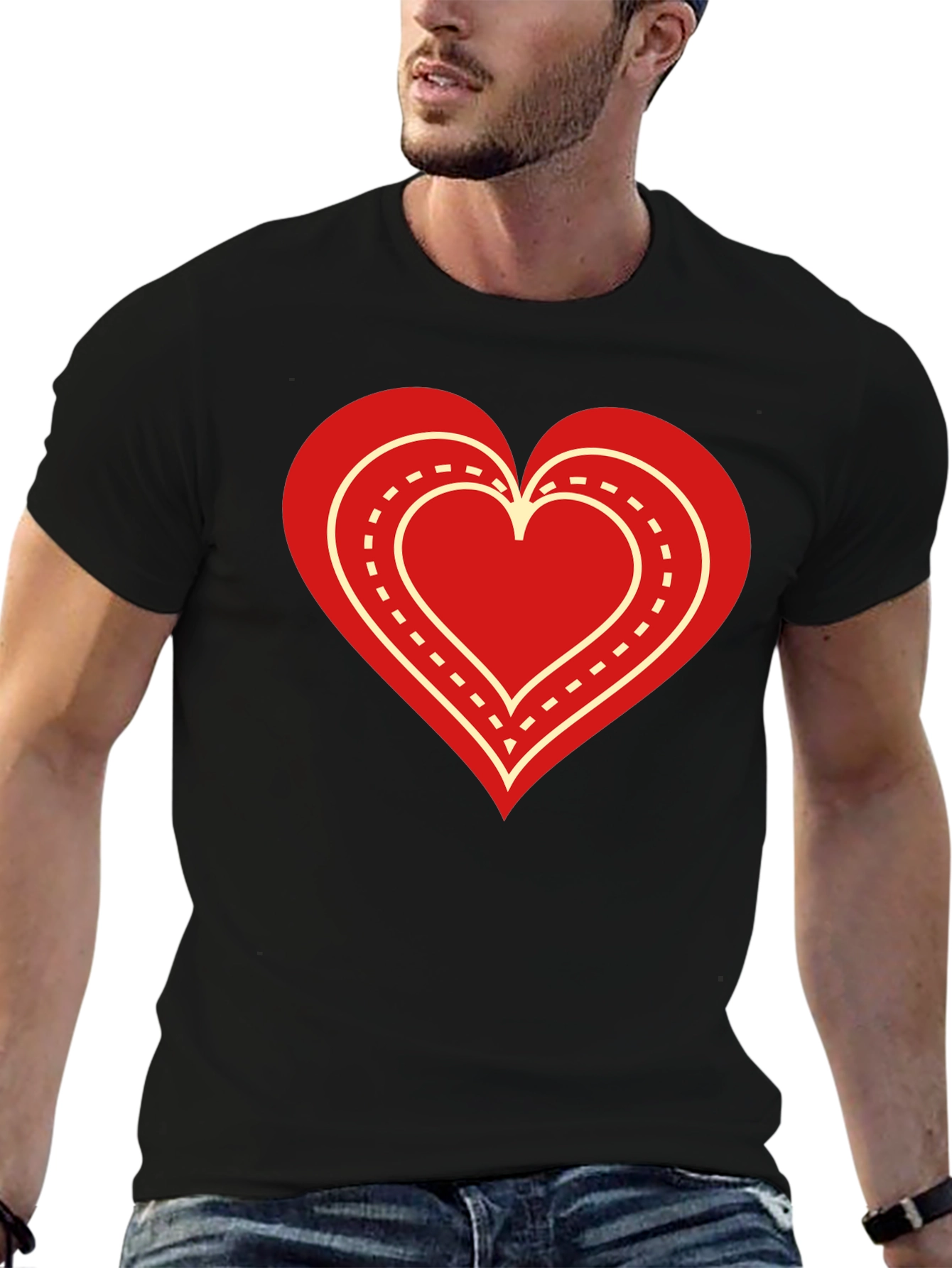 Heart Road Black T-Shirt - Express Your Love
