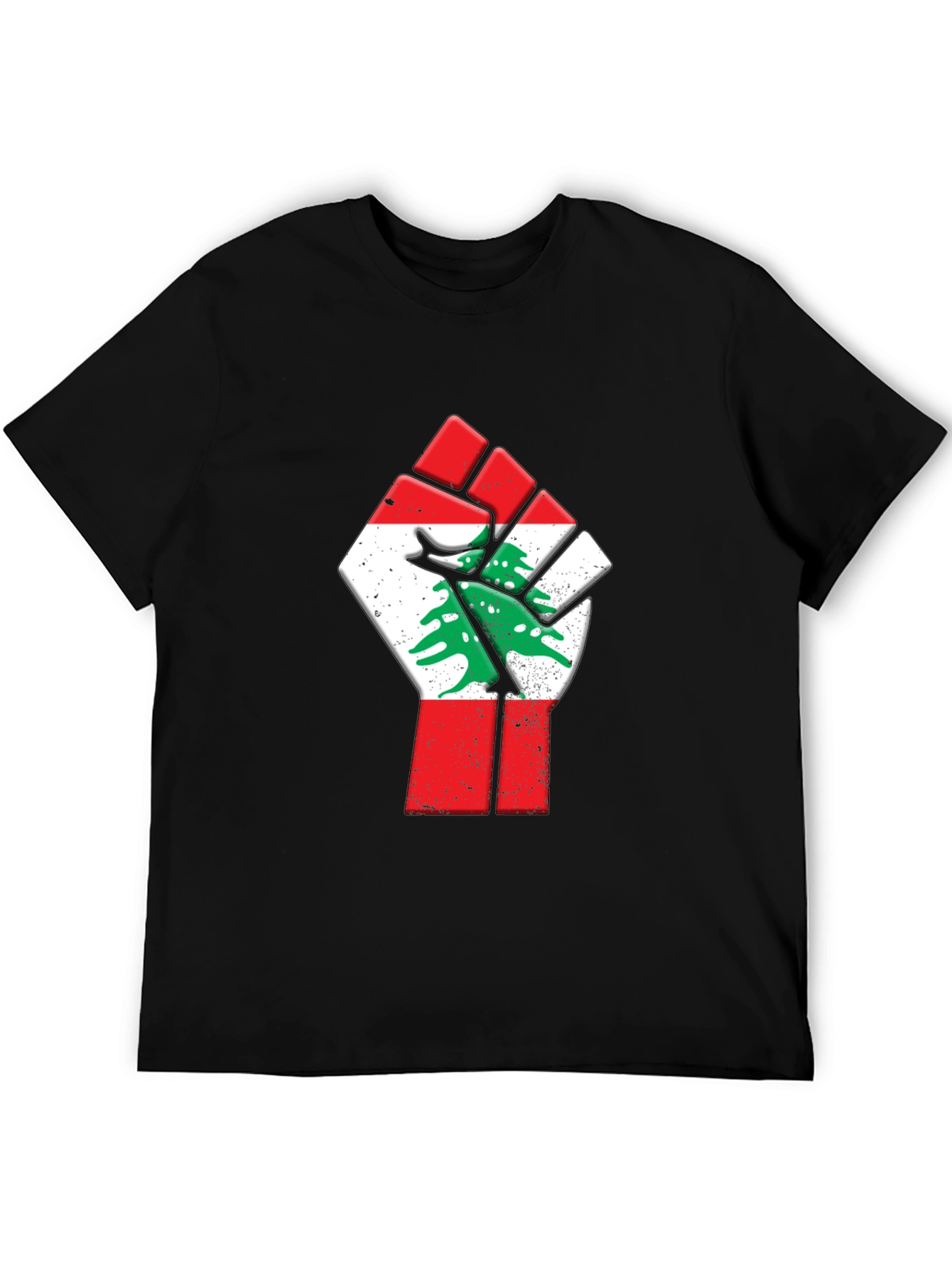 Lebanon Flag Fist Graphic Tee