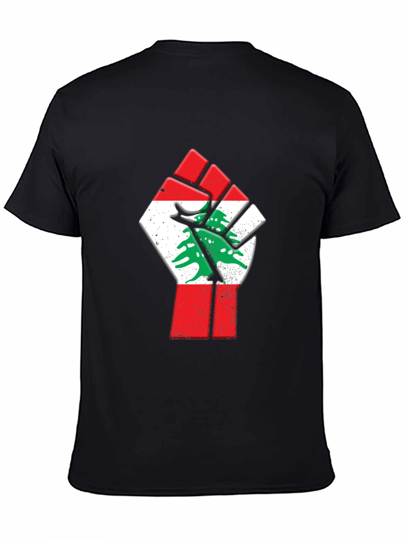 Lebanon Flag Fist Graphic Tee
