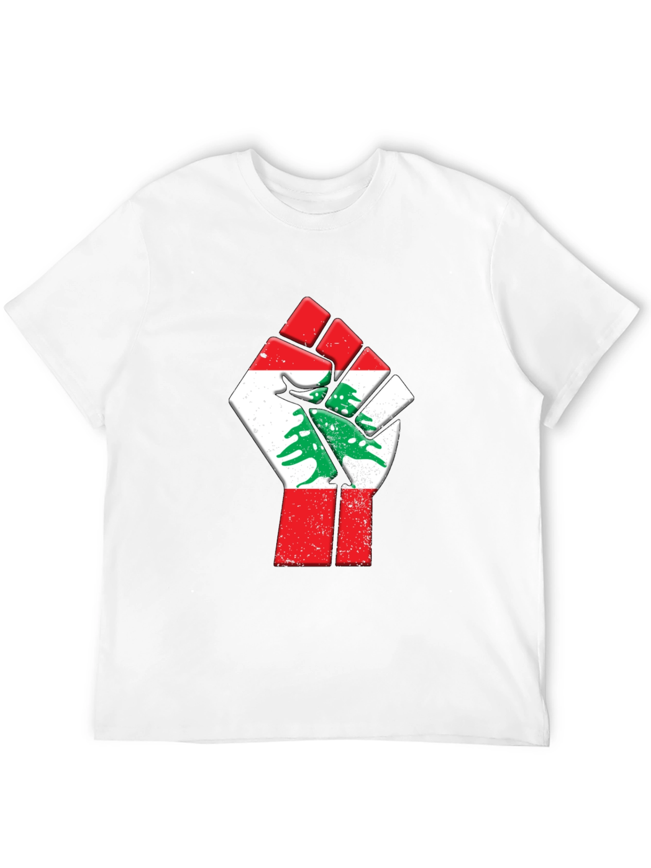 Lebanon Flag Fist Graphic Tee