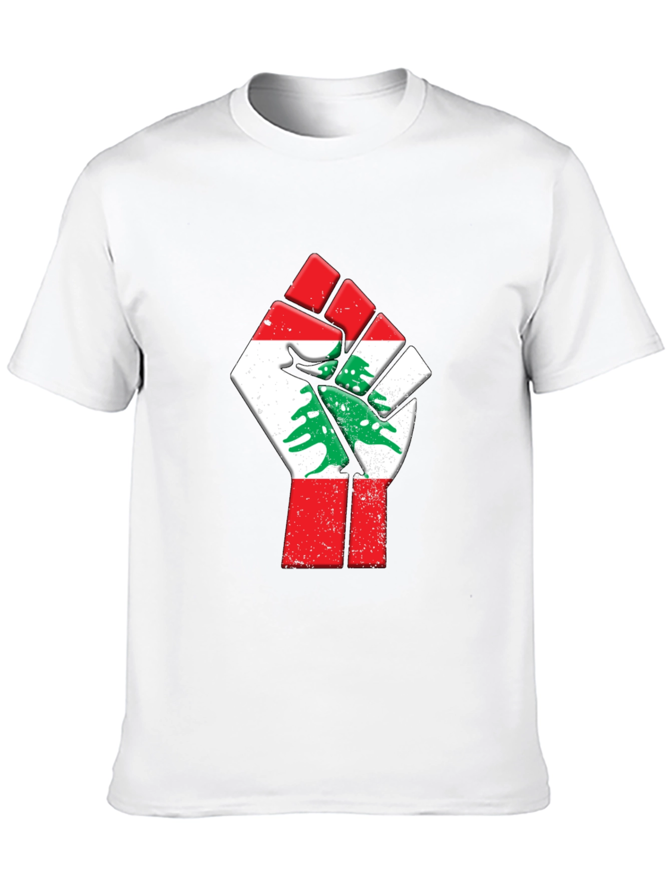 Lebanon Flag Fist Graphic Tee