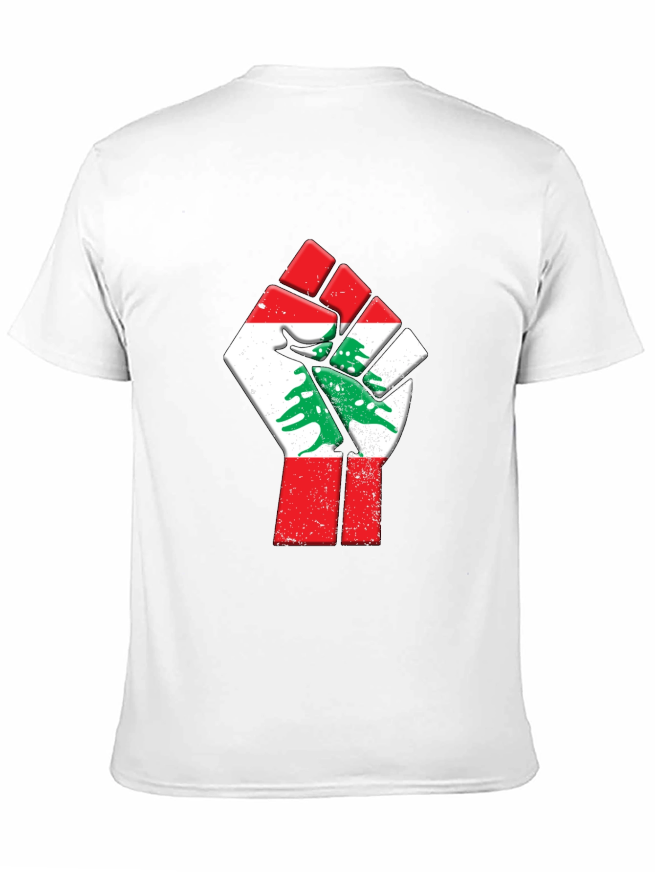 Lebanon Flag Fist Graphic Tee