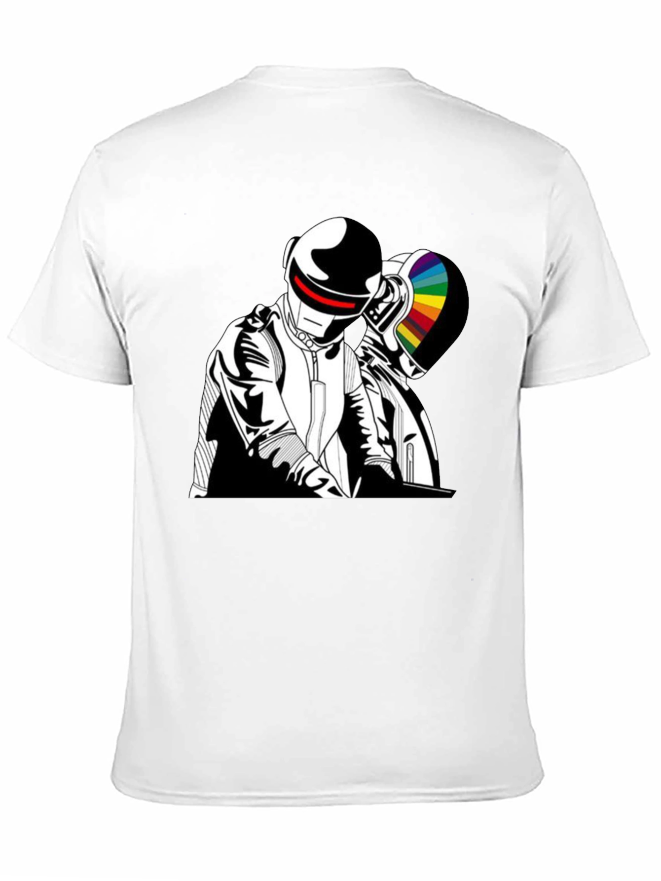 Daft Punk Graphic Tee - Black Cotton T-Shirt