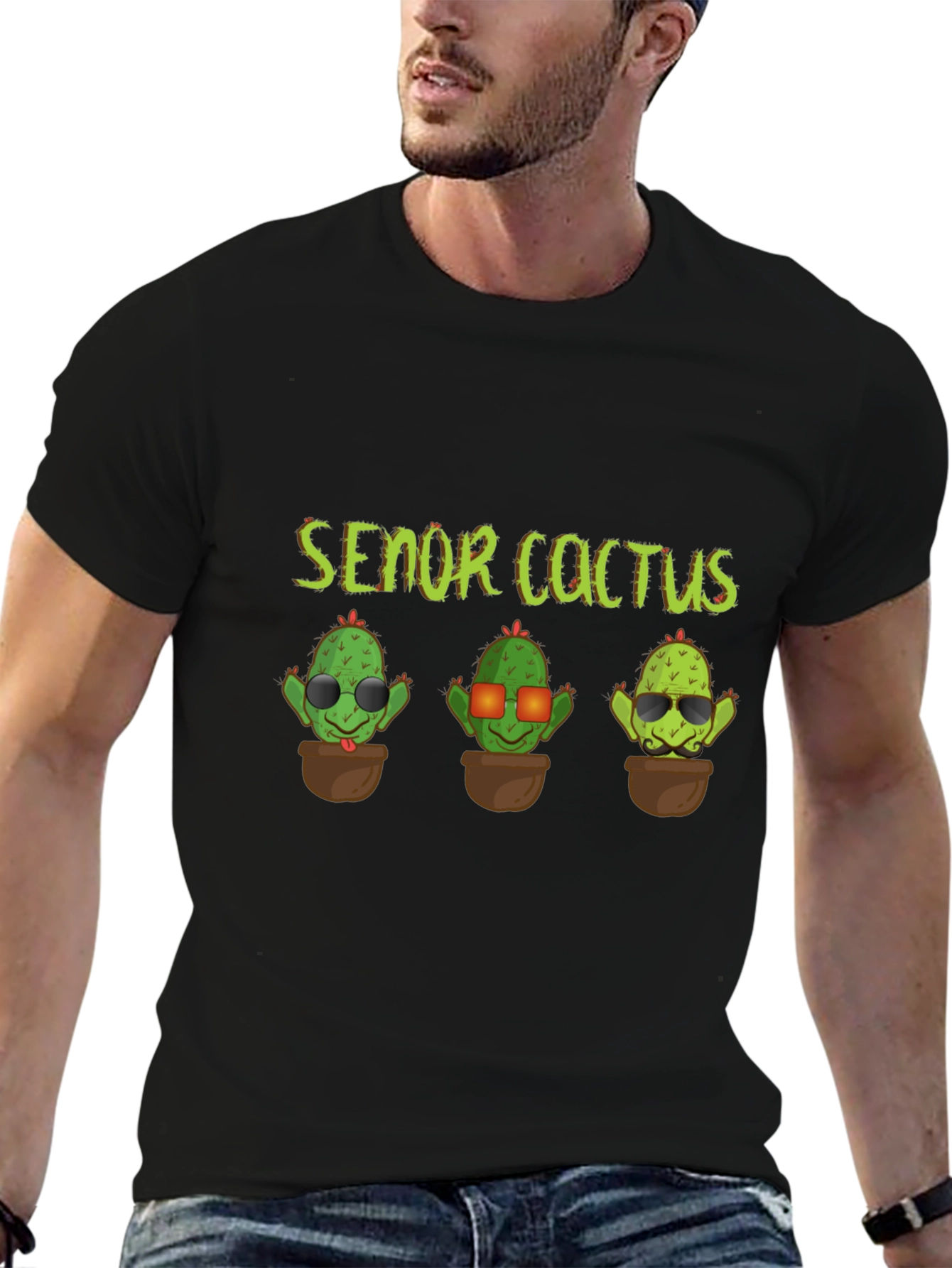 Senor Cactus T-Shirt - Funny Graphic Tee