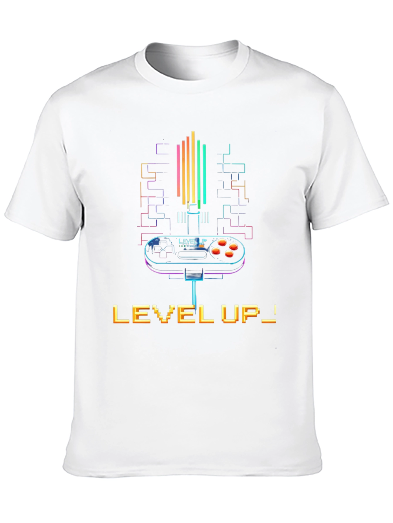 Level Up! Retro Gamer Black T-Shirt