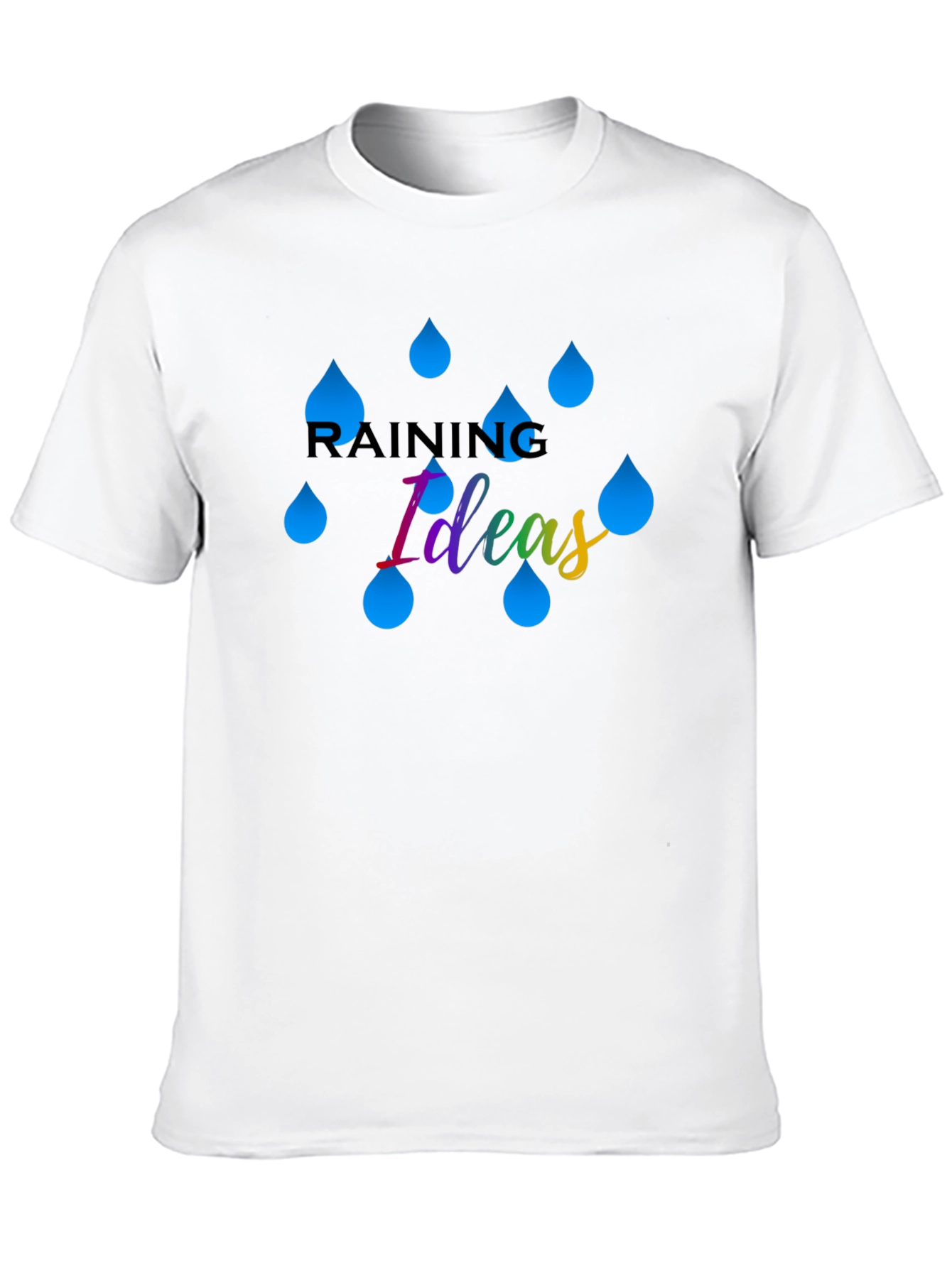 Raining Ideas Graphic T-Shirt - Creative Thinking Tee