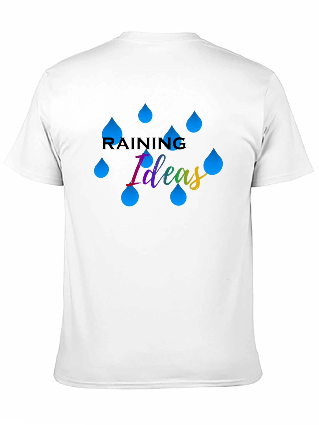 Raining Ideas Graphic T-Shirt - Creative Thinking Tee