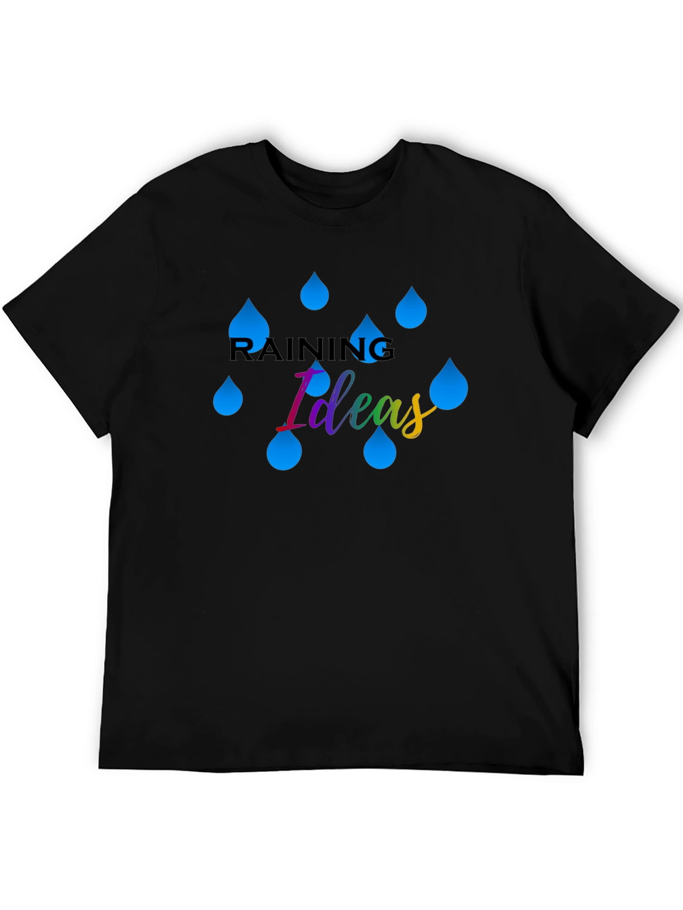 Raining Ideas Graphic T-Shirt - Creative Thinking Tee