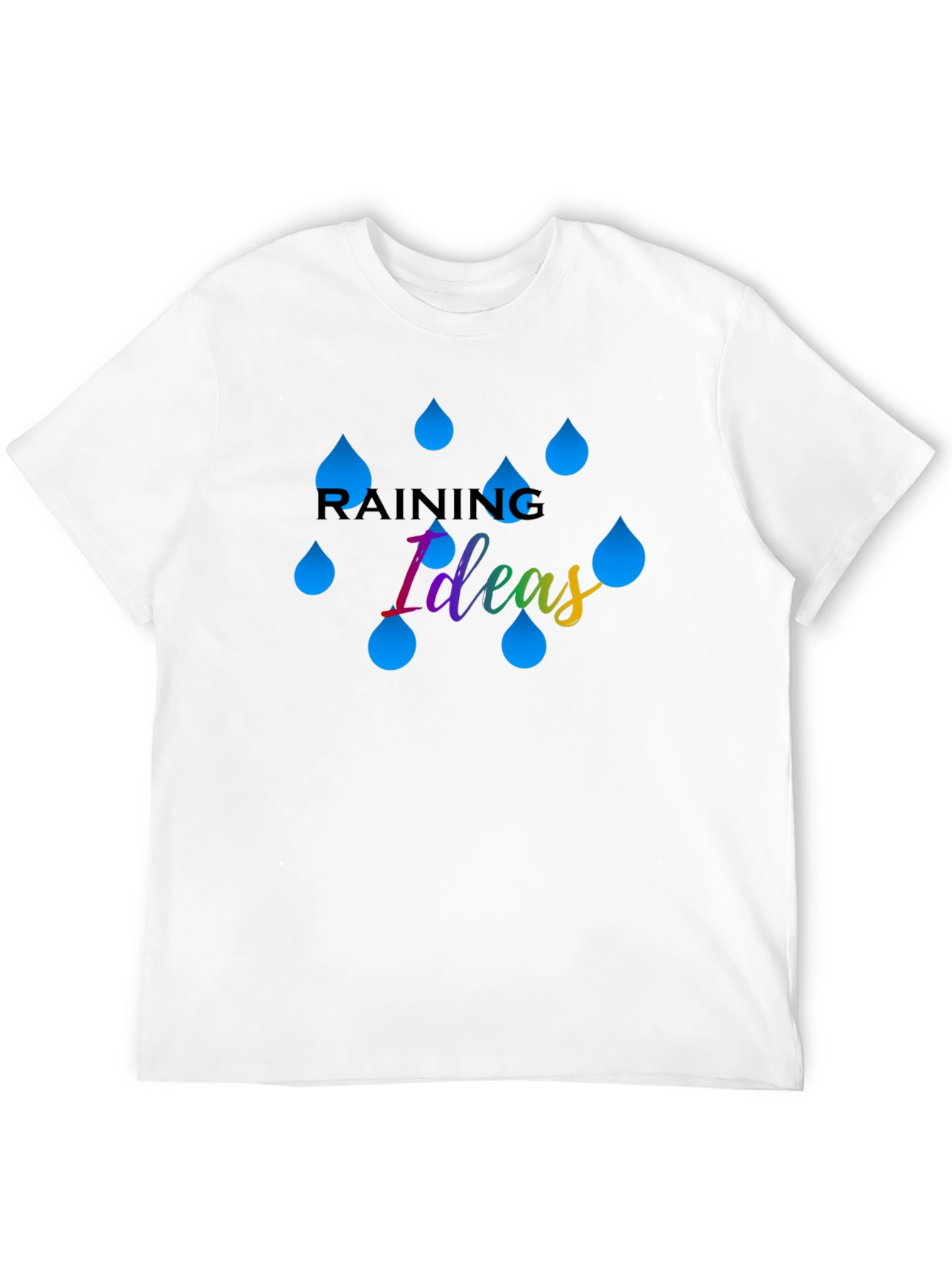 Raining Ideas Graphic T-Shirt - Creative Thinking Tee