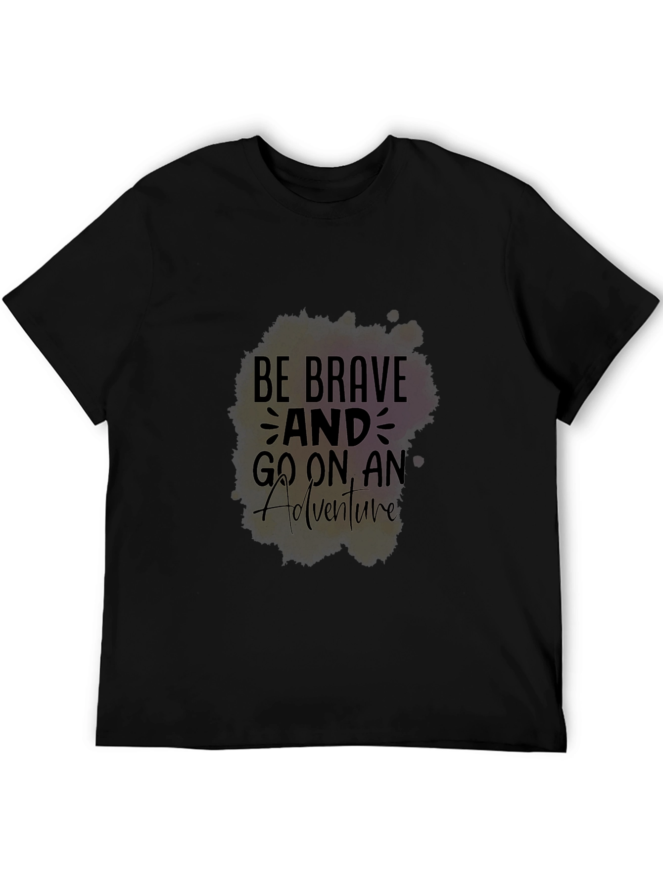 Brave Adventure Black Graphic Tee