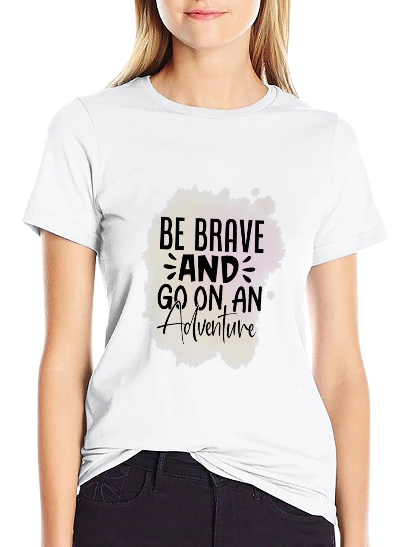Brave Adventure Black Graphic Tee