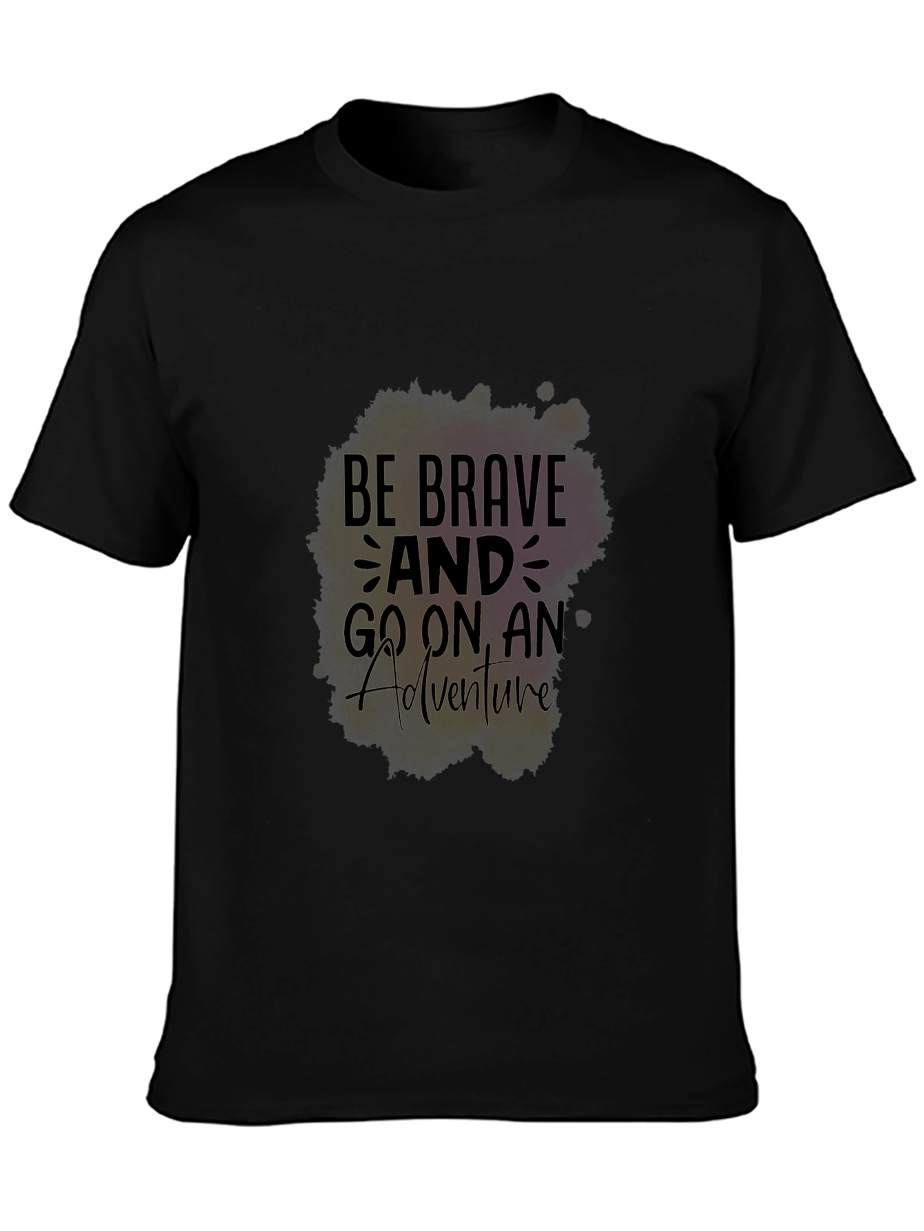 Brave Adventure Black Graphic Tee