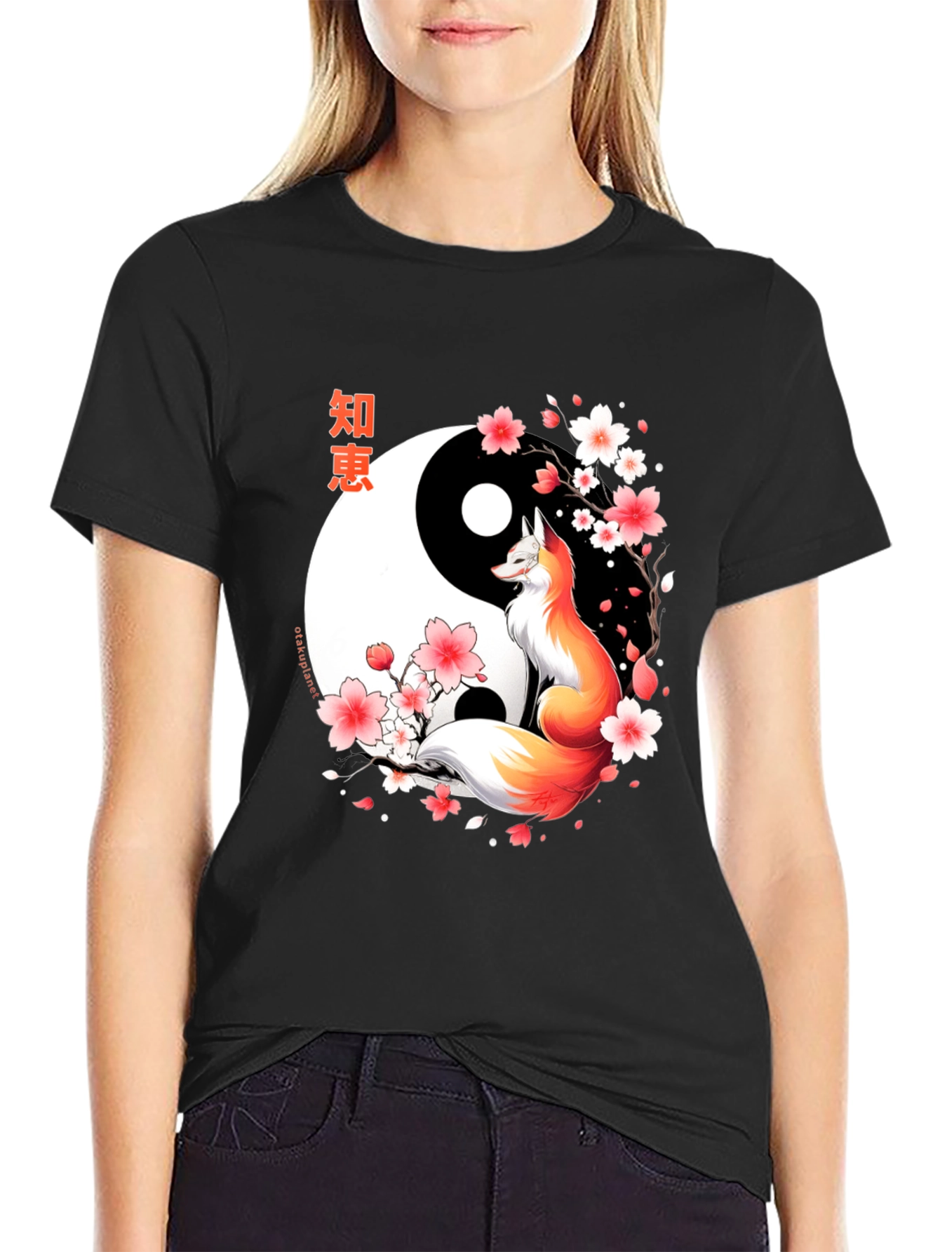 Yin Yang Fox T-Shirt - Japanese Inspired Design