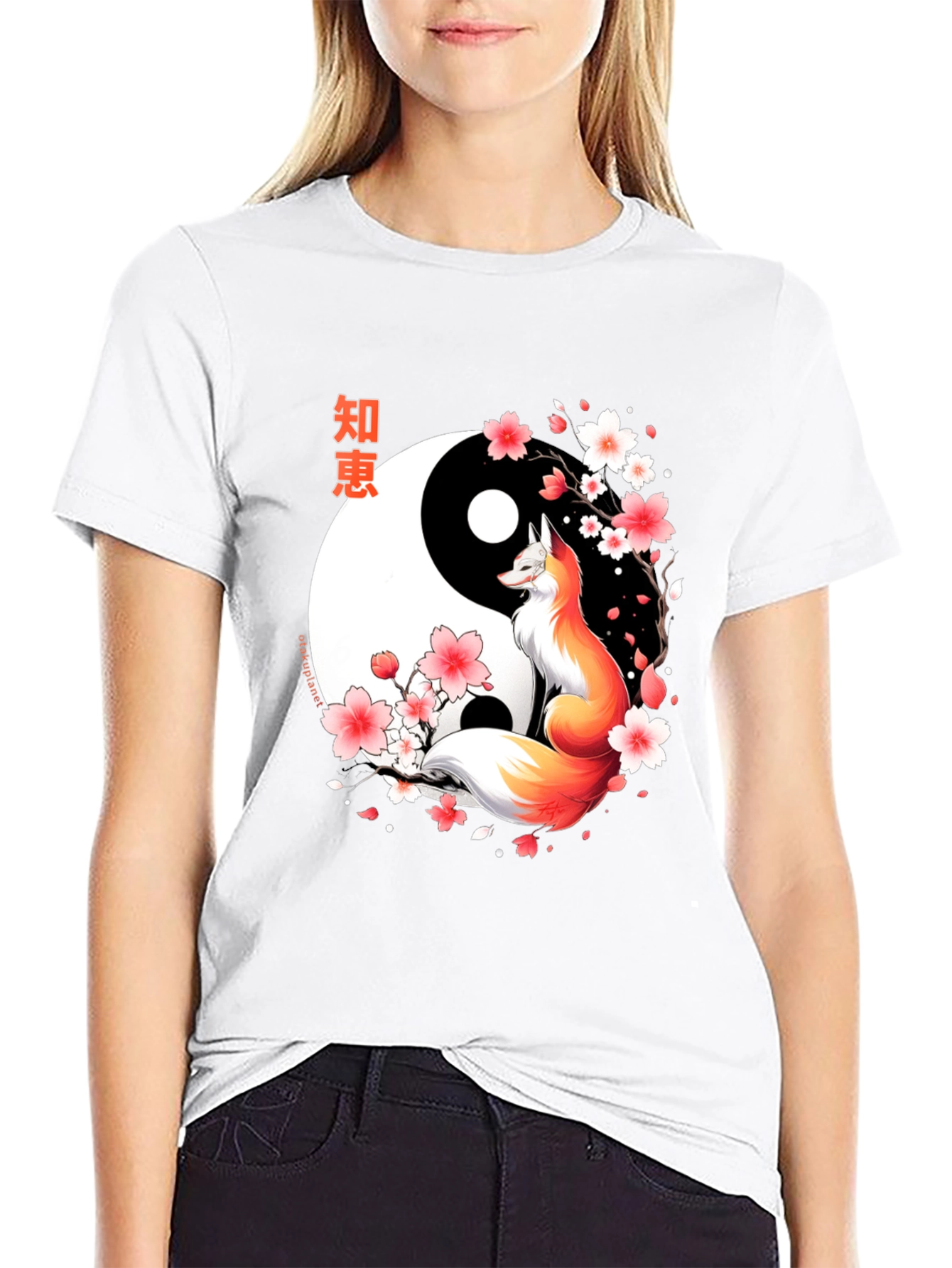 Yin Yang Fox T-Shirt - Japanese Inspired Design