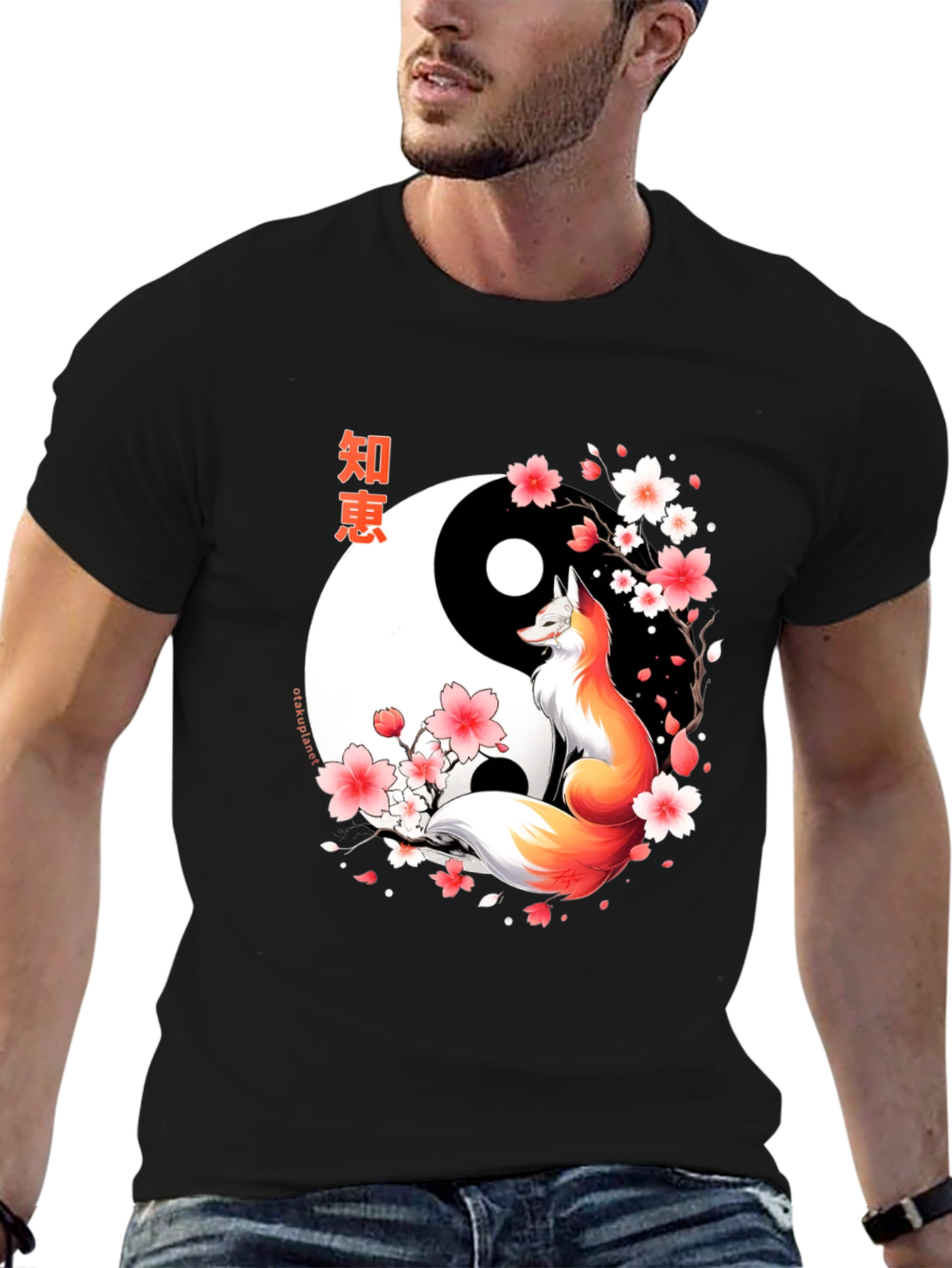 Yin Yang Fox T-Shirt - Japanese Inspired Design