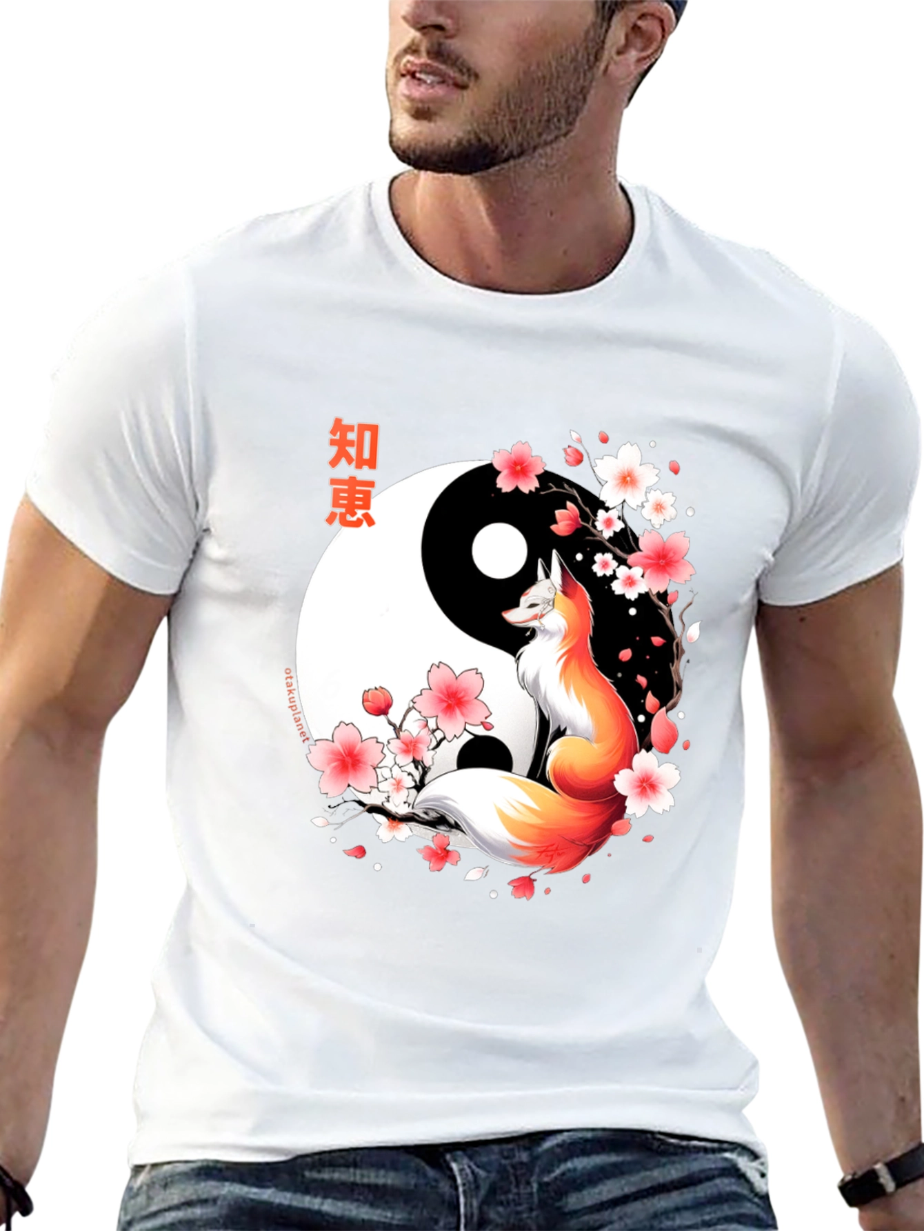 Yin Yang Fox T-Shirt - Japanese Inspired Design