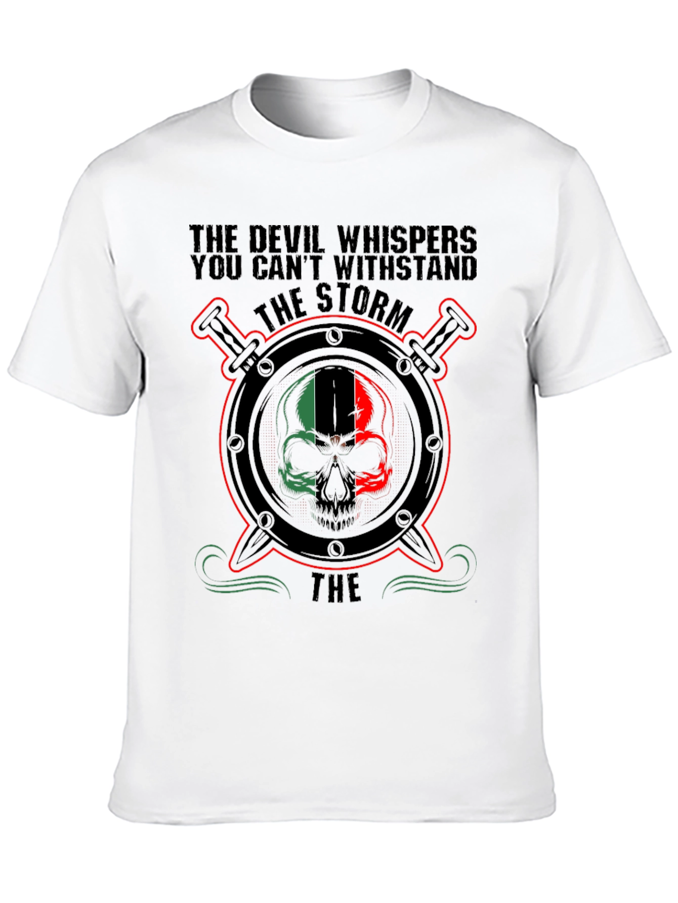 Devil Storm Skull T-Shirt