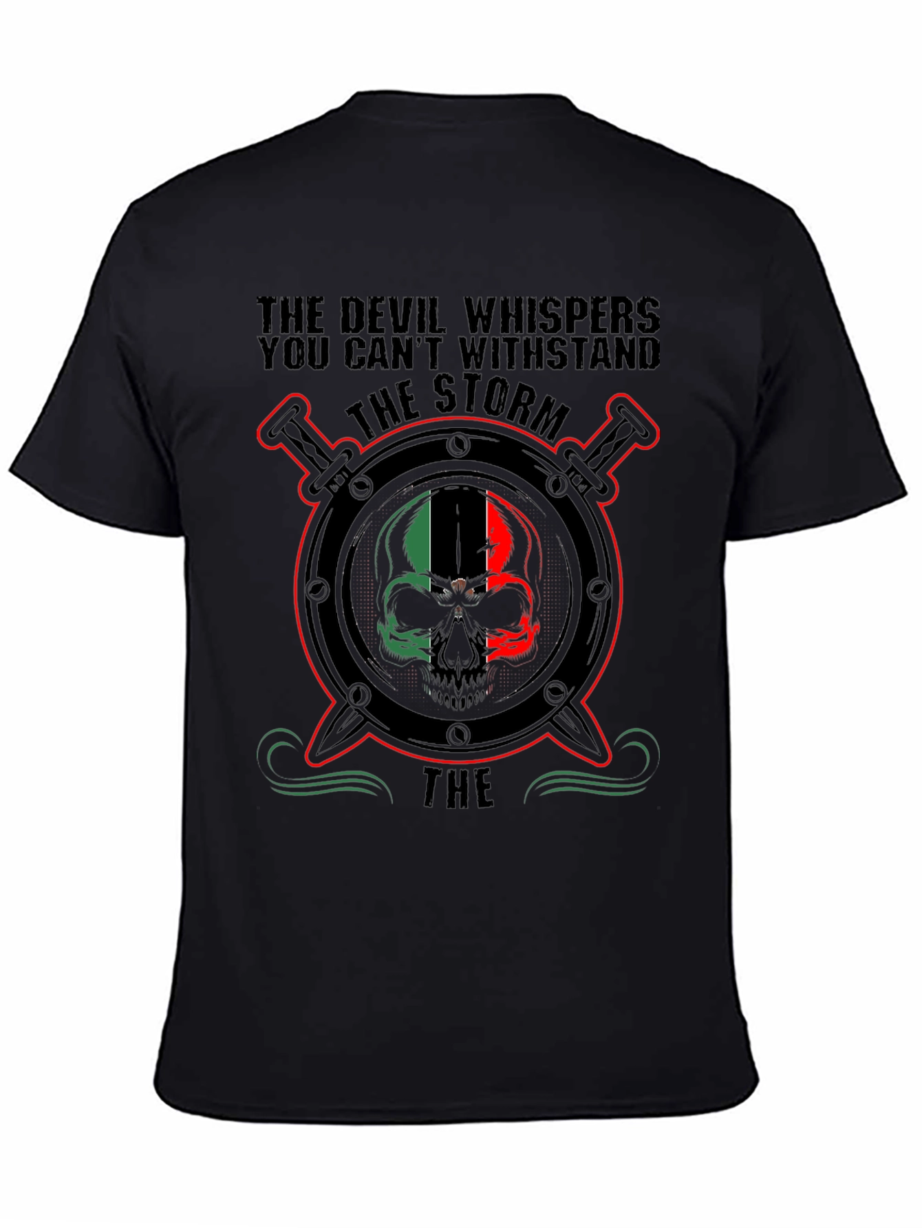 Devil Storm Skull T-Shirt