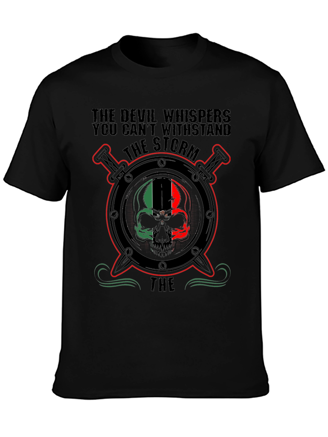 Devil Storm Skull T-Shirt