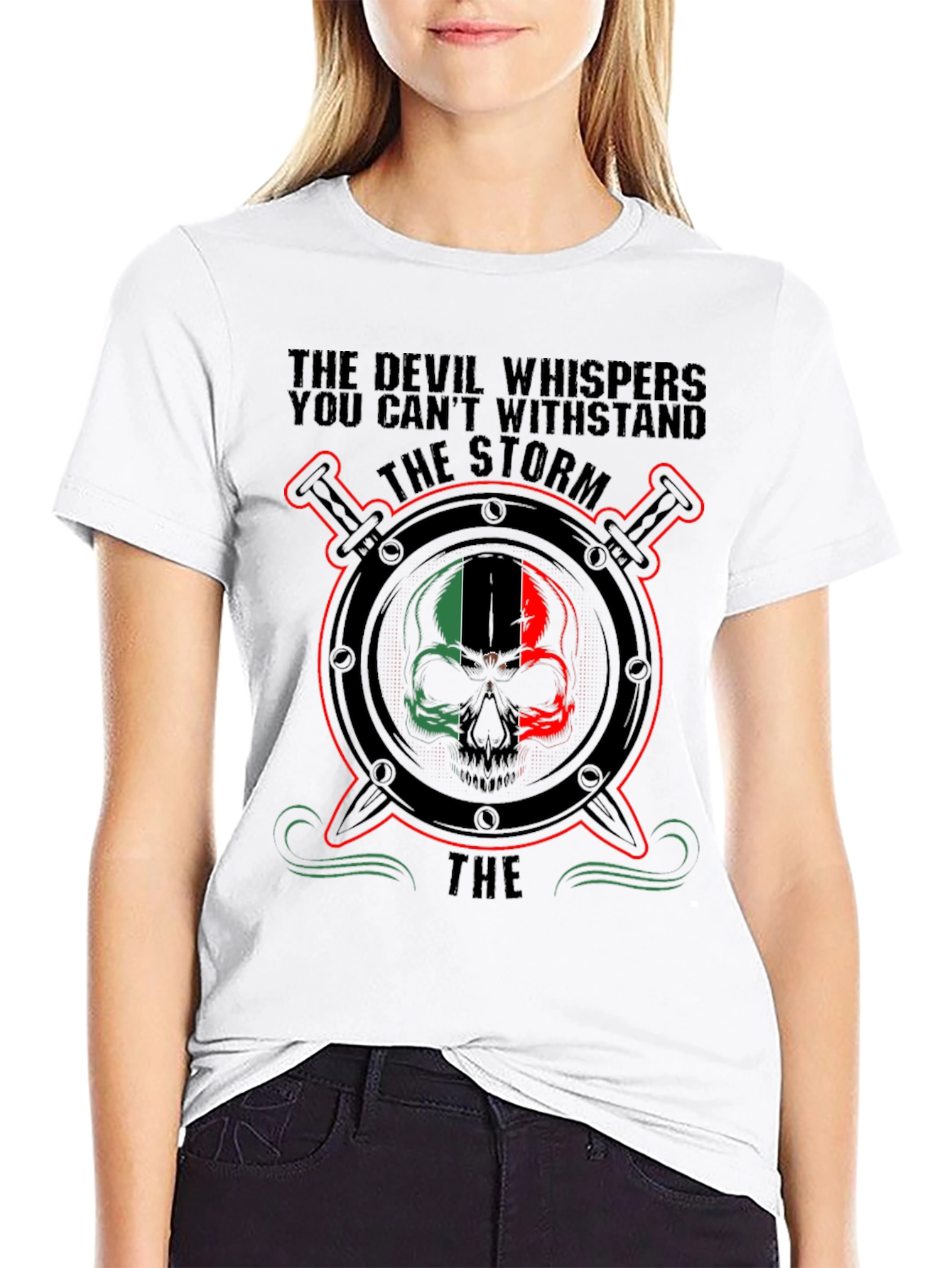 Devil Storm Skull T-Shirt