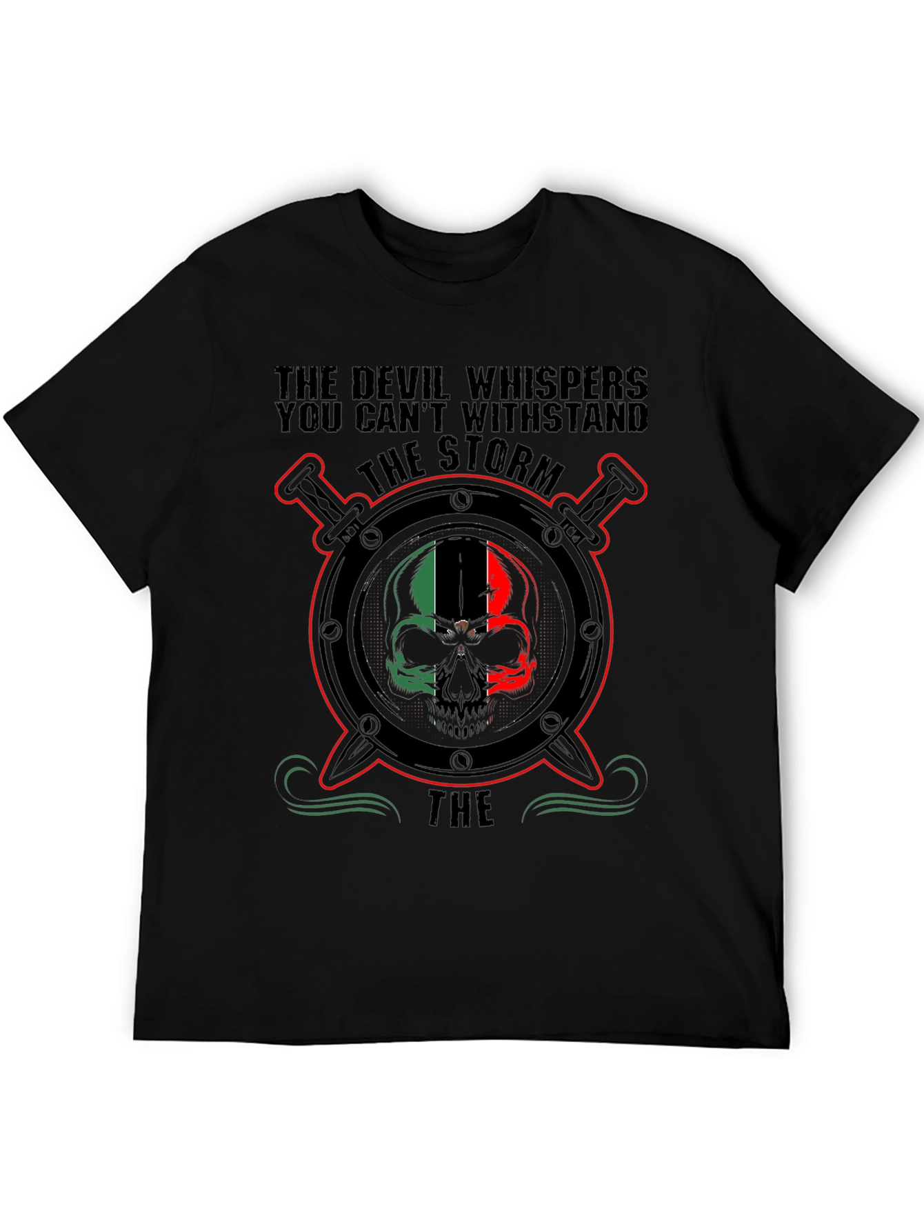 Devil Storm Skull T-Shirt