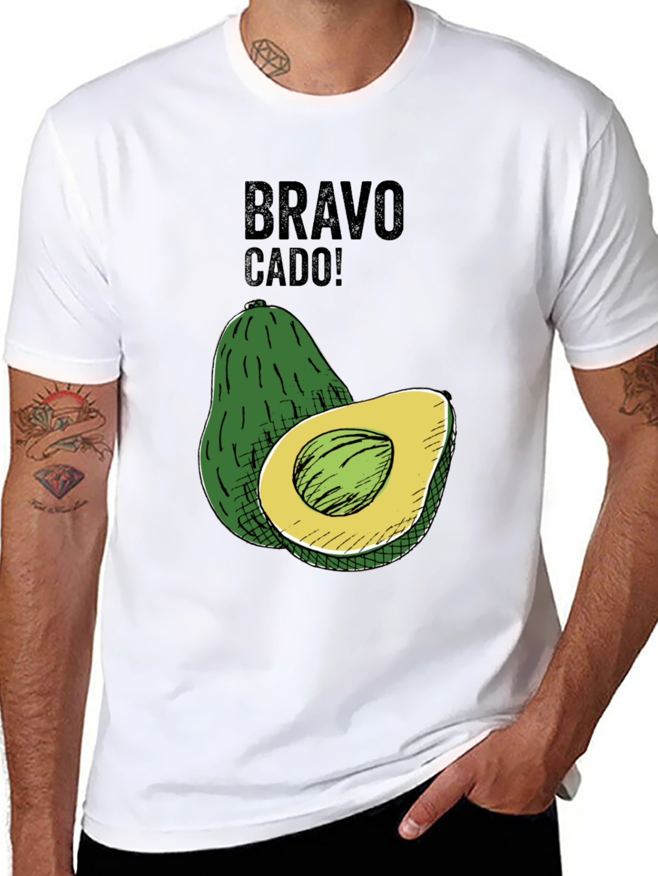 Bravo-cado Avocado T-Shirt - Funny Foodie Tee