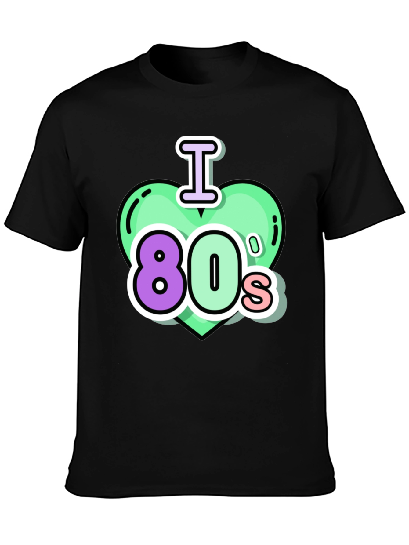 I Love the 80s Black T-Shirt