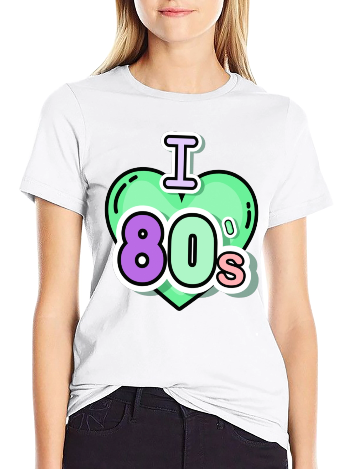I Love the 80s Black T-Shirt