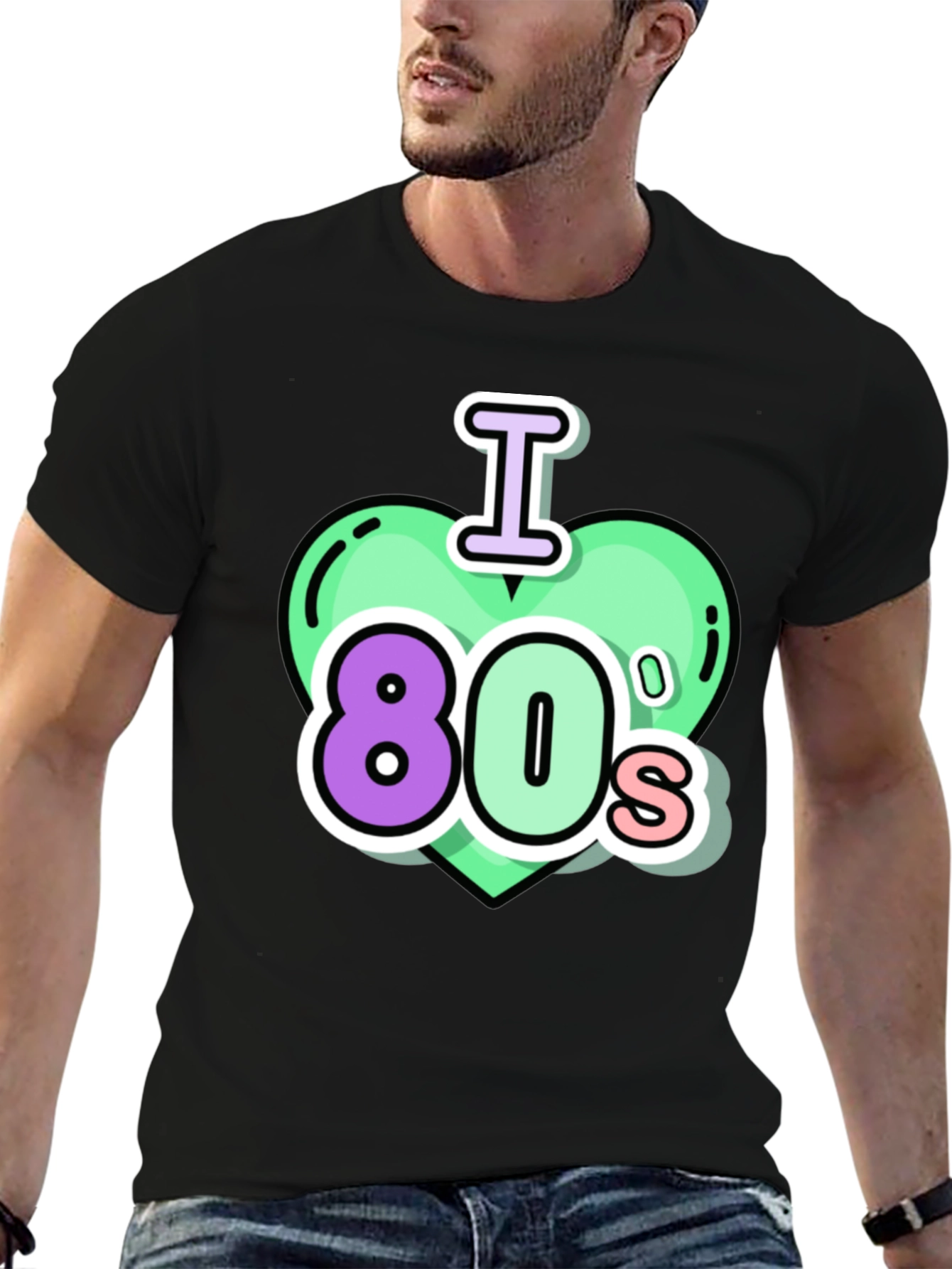 I Love the 80s Black T-Shirt