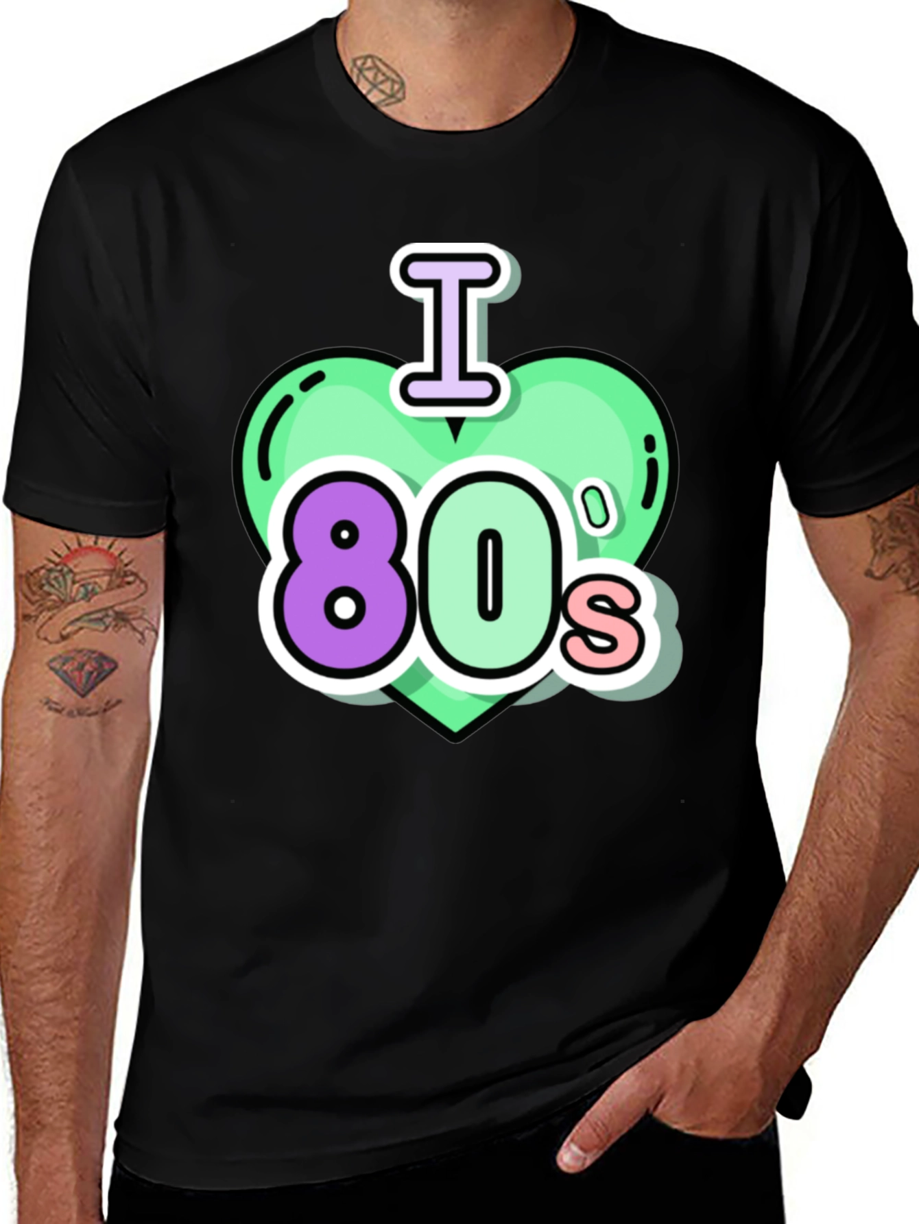 I Love the 80s Black T-Shirt