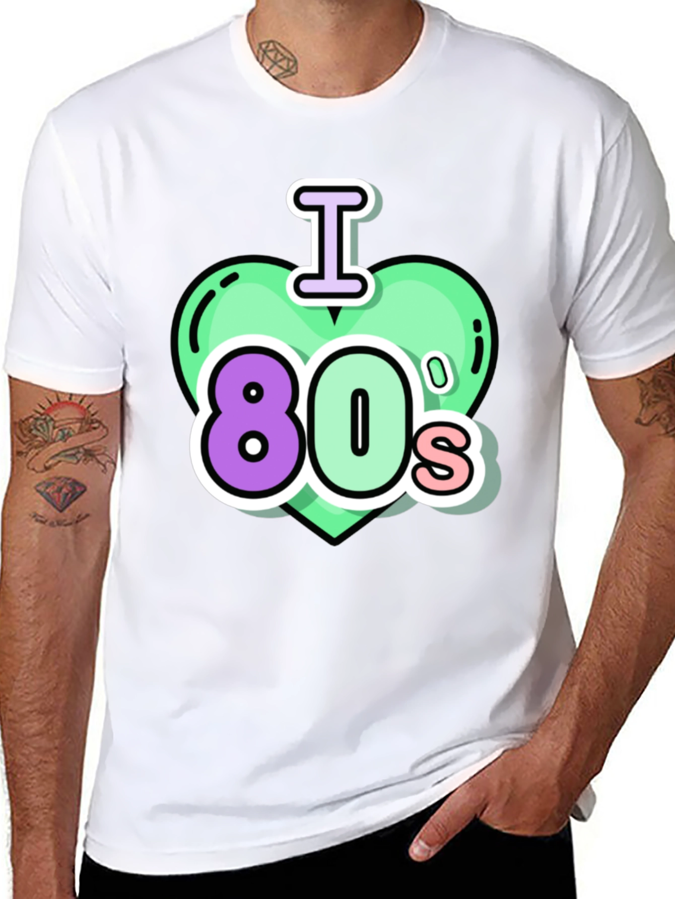I Love the 80s Black T-Shirt
