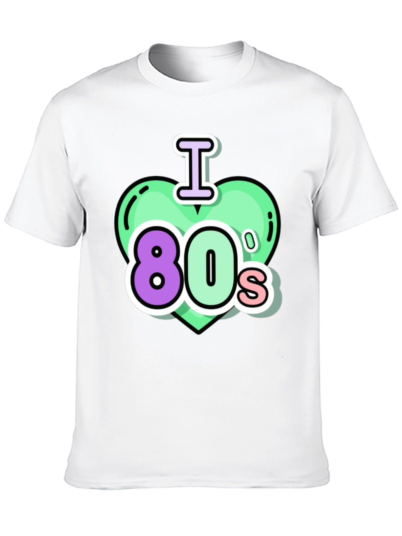 I Love the 80s Black T-Shirt