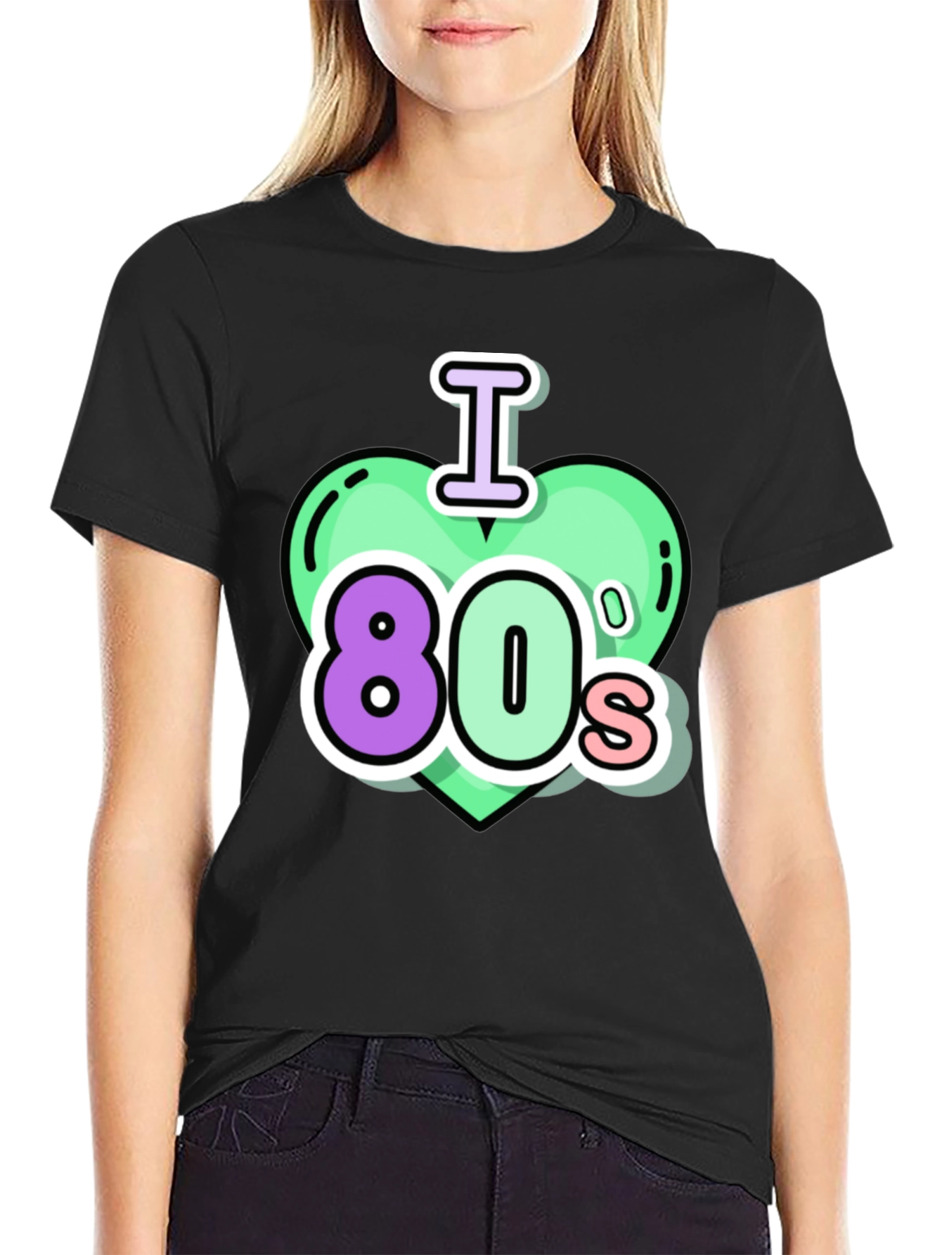 I Love the 80s Black T-Shirt