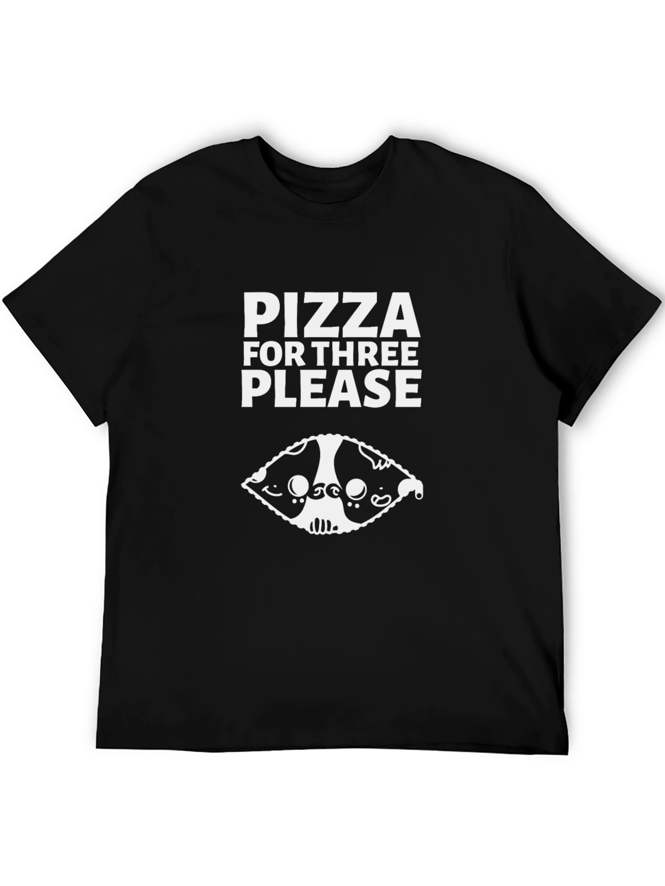 Pizza For Three Please Funny T-Shirt