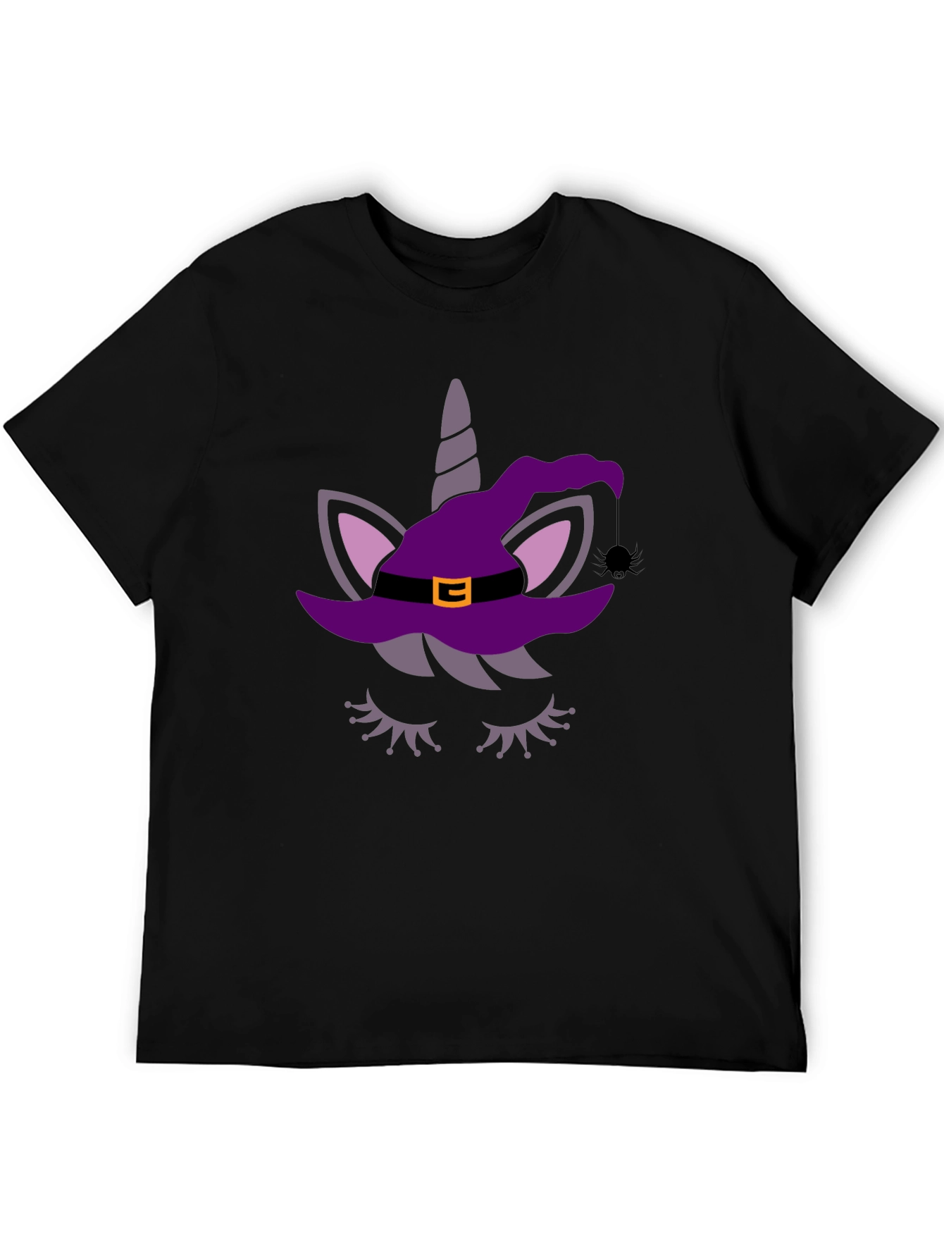 Unicorn Witch Halloween Graphic Tee