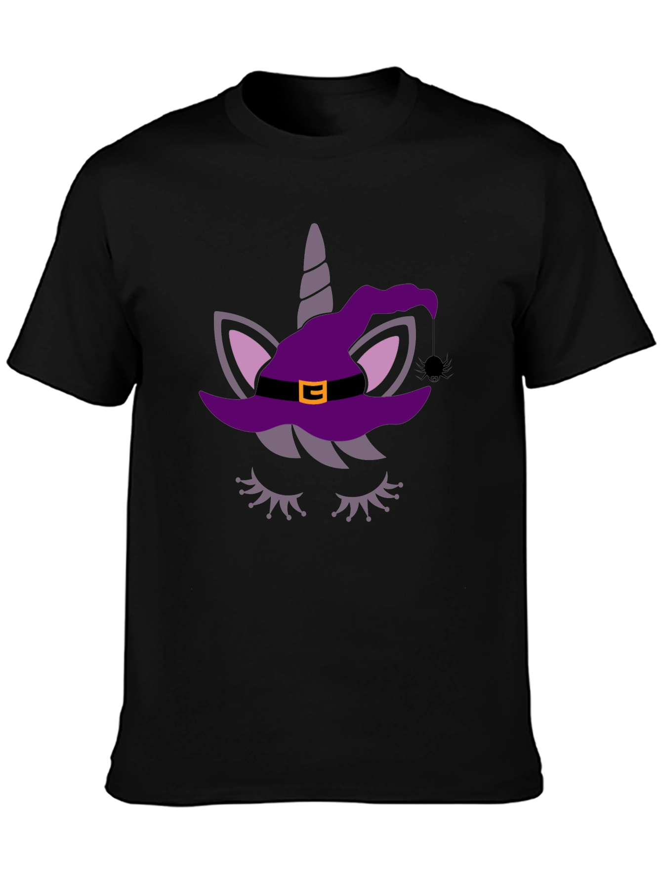 Unicorn Witch Halloween Graphic Tee