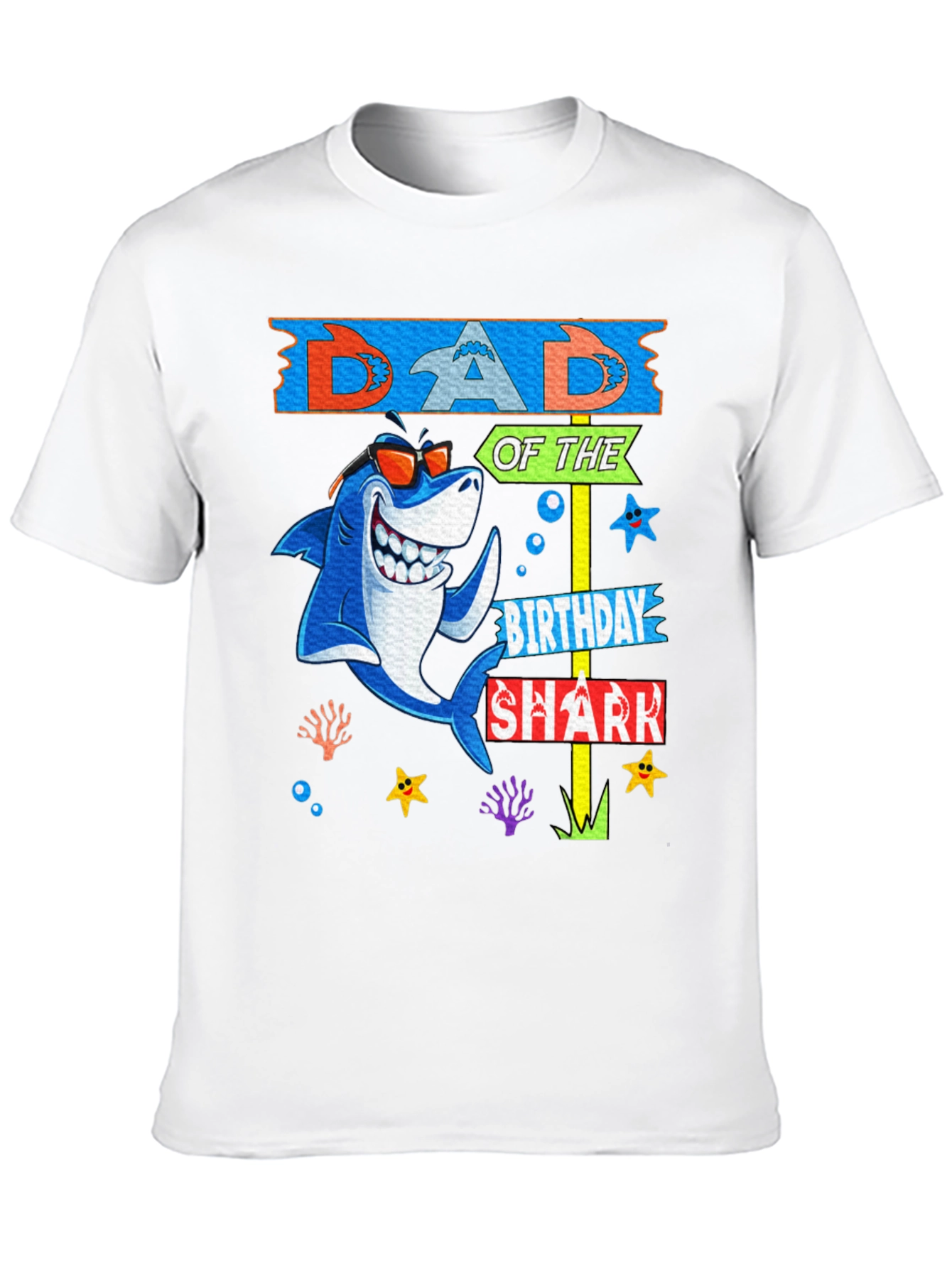 Dad of the Birthday Shark T-Shirt