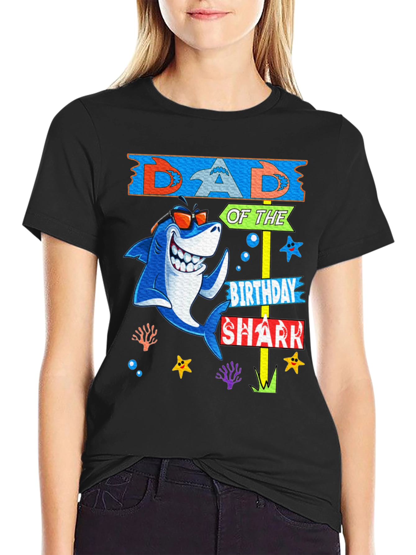 Dad of the Birthday Shark T-Shirt